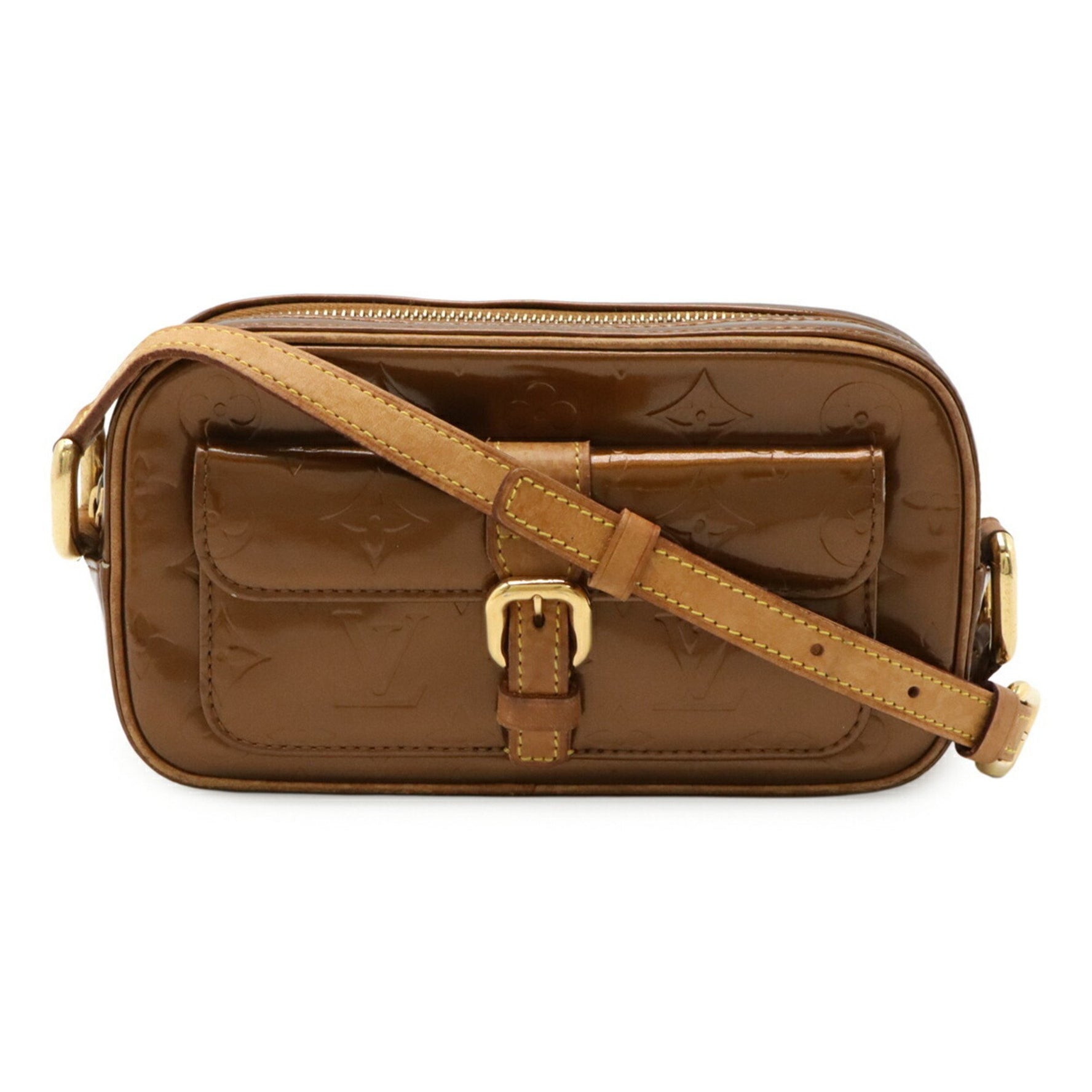 Louis Vuitton Monogram Vernis Christy MM Shoulder Bag Enamel