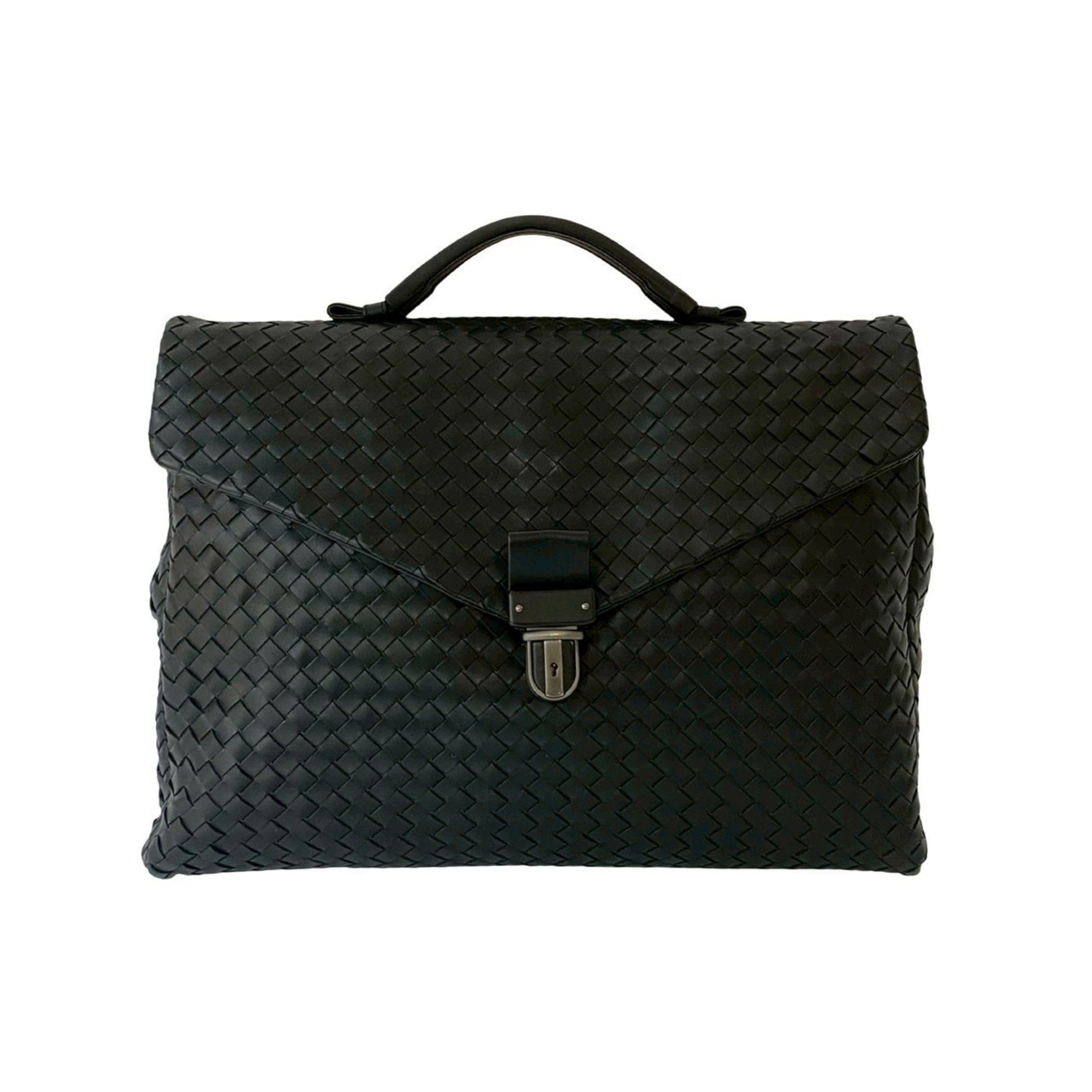 BOTTEGA VENETA Intrecciato Leather Business Briefcase Handbag
