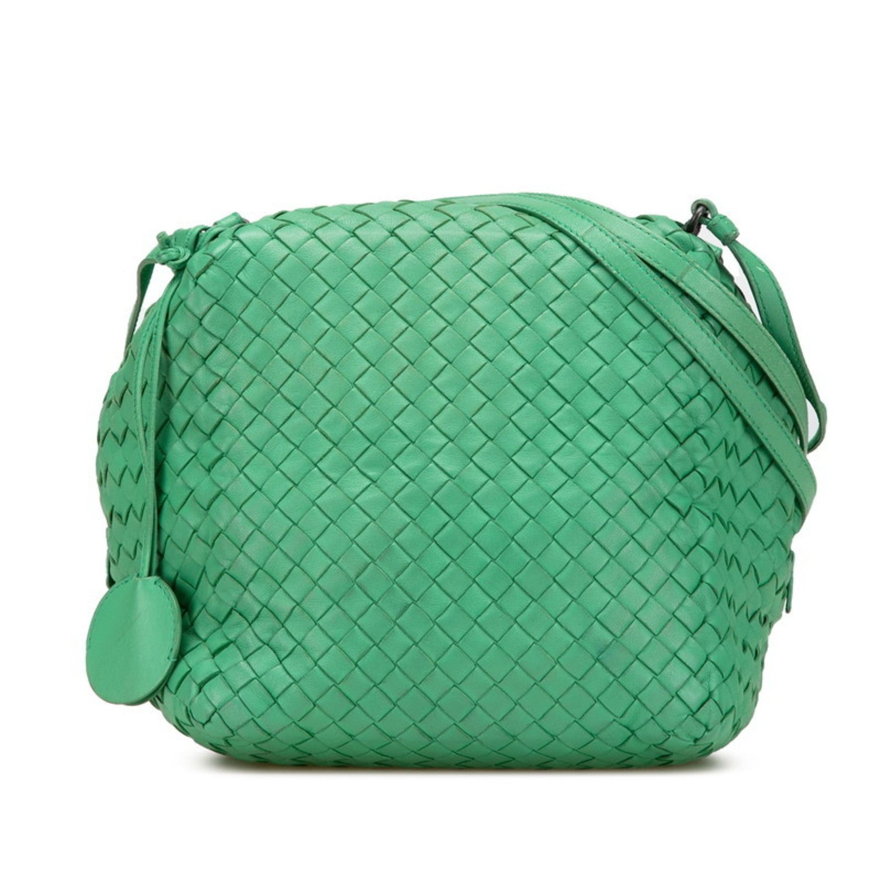 Bottega Veneta Intrecciato Crossbody Shoulder Bag in Leather
