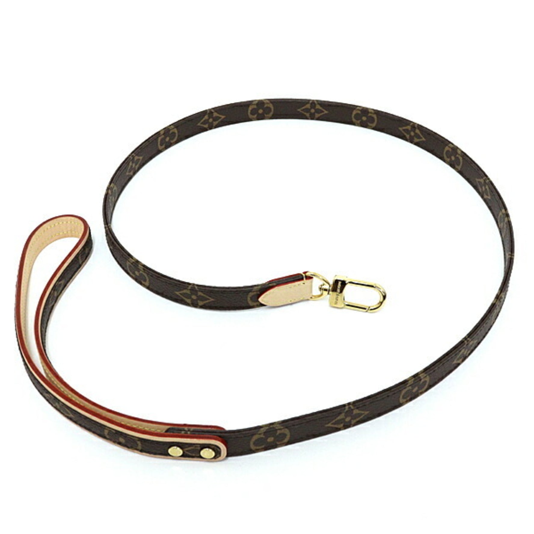 Louis Vuitton Dog Leash Monogram Brown 114cm M80338 Lead