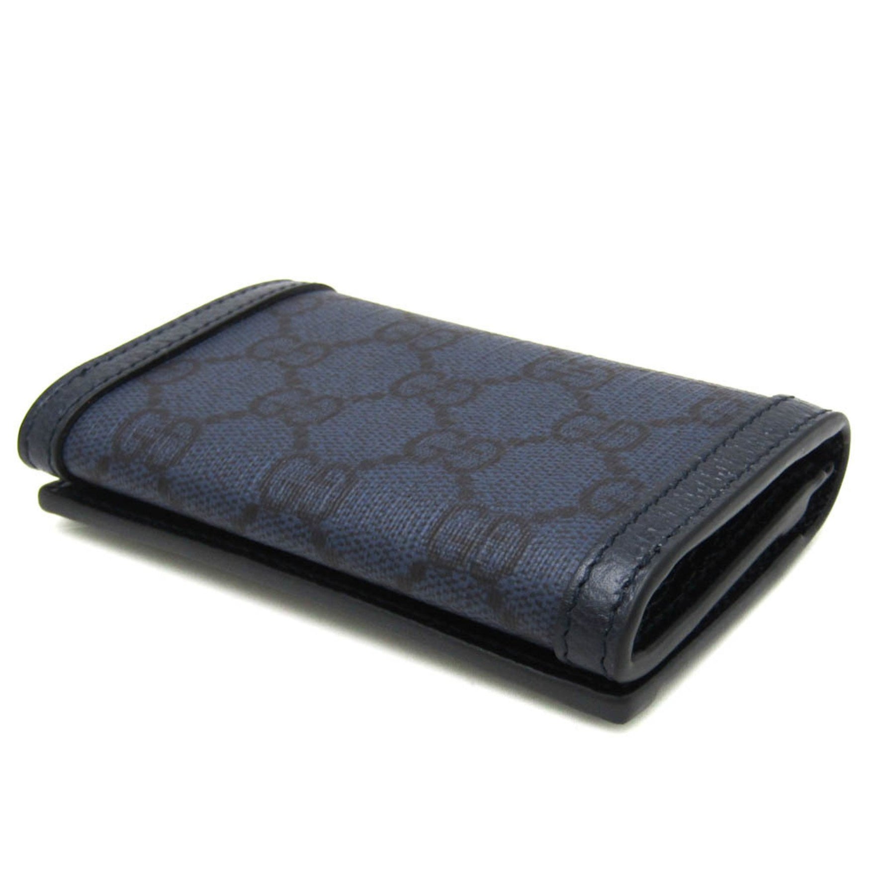 Gucci Ophidia GG Supreme Card Case Navy