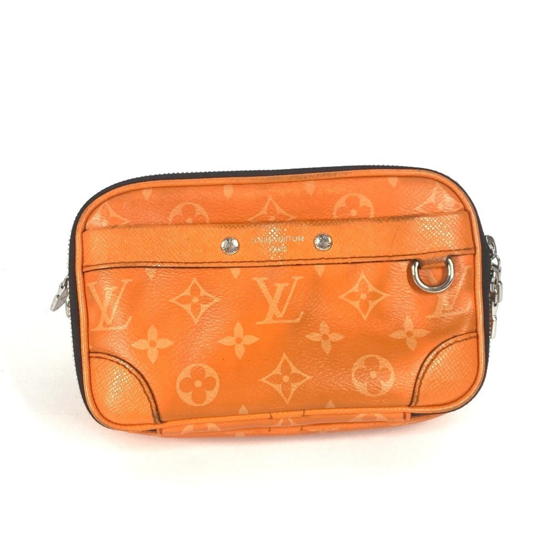 Louis Vuitton Taiga Rama Alpha Wearable Wallet NV Crossbody Bag Pochette Shoulder Monogram Canvas Leather Men's