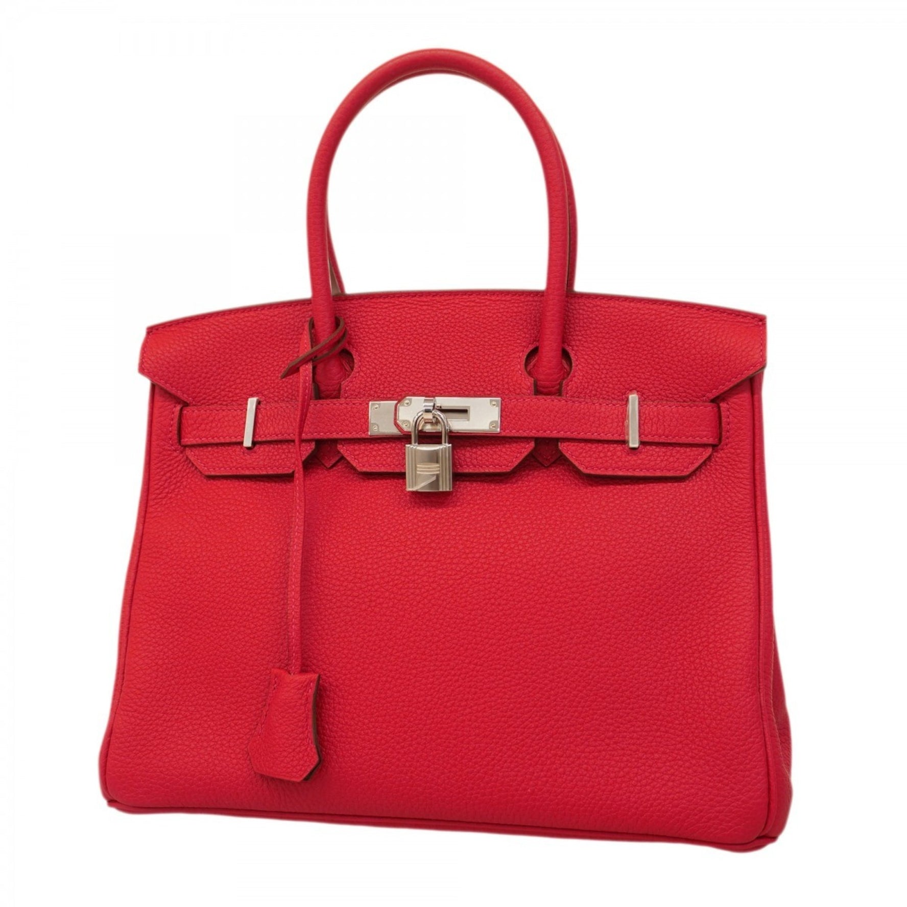 Hermes Hermès Birkin 30 Verso Togo Rouge Kazak H Handbag with Y Stamp for Women