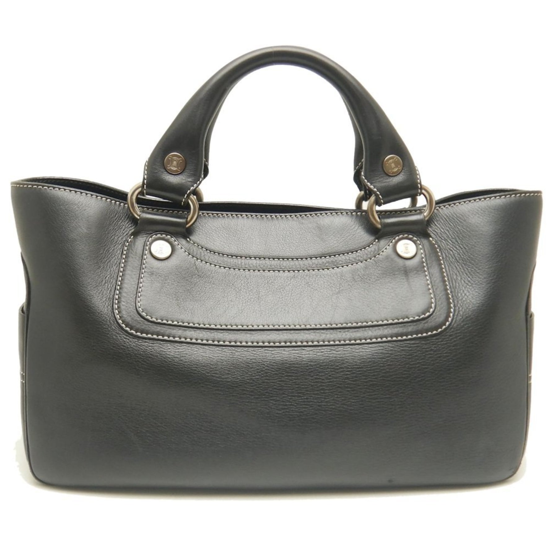 CELINE Boogie Bag CE00 23 Handbag Leather Black