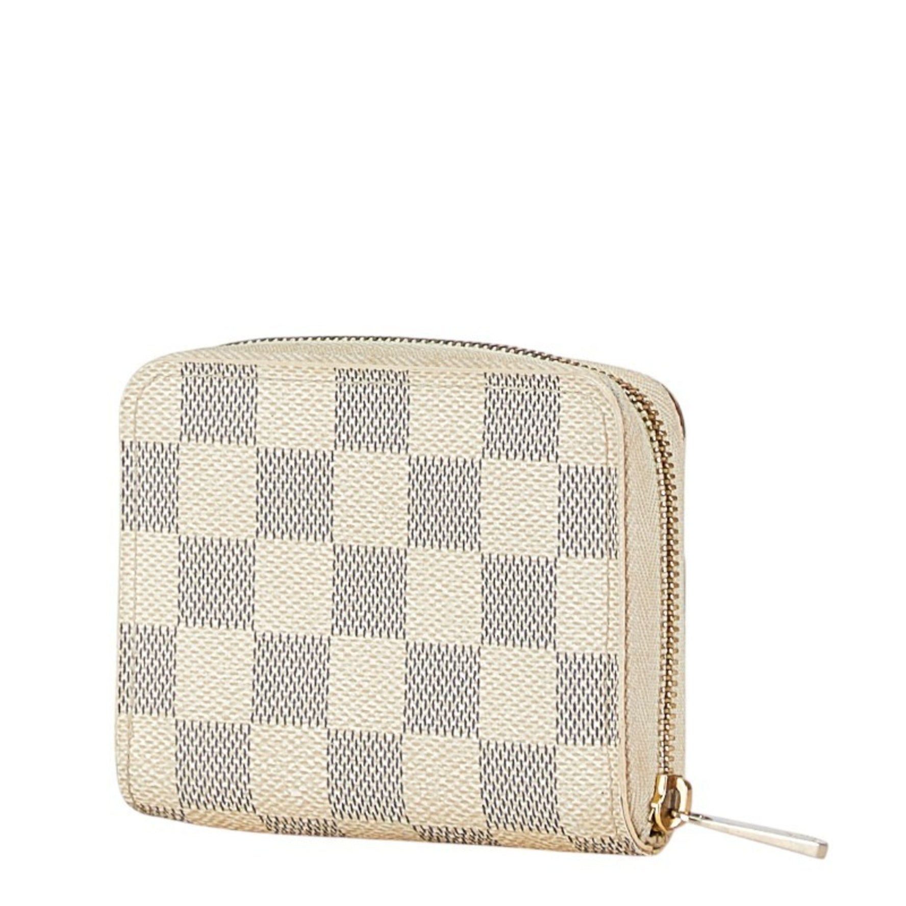 Louis Vuitton Damier Azur Zippy Coin Purse Case Card PVC Leather