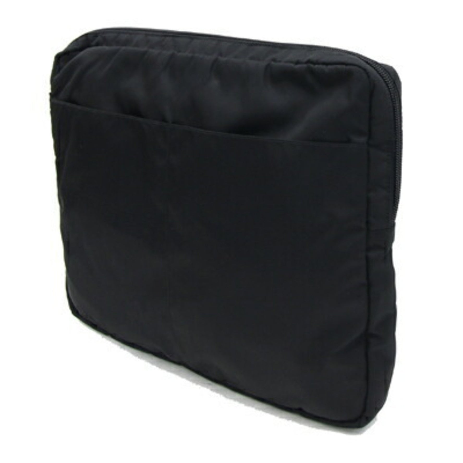 Prada clutch bag black nylon leather PC computer case women men PRADA