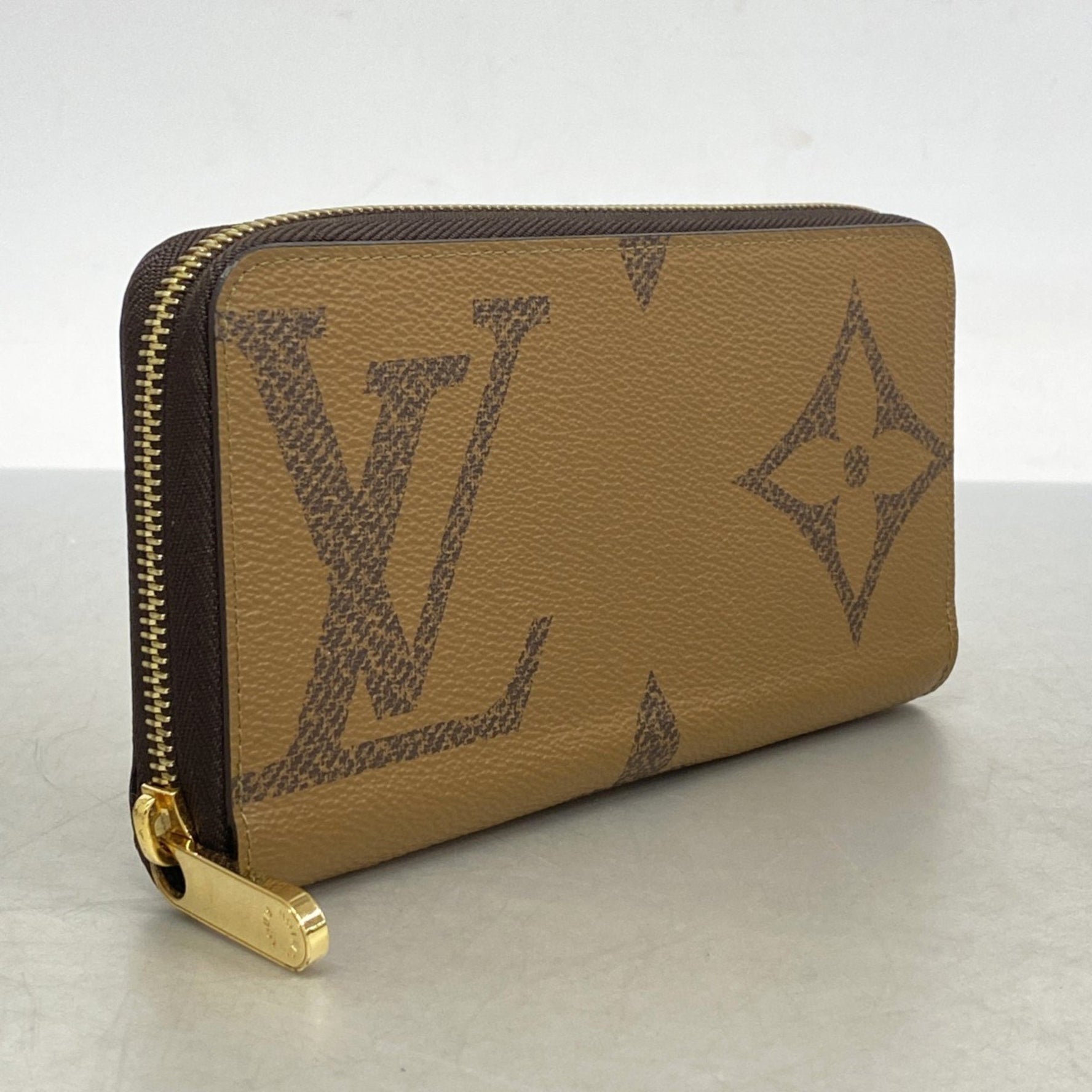 Louis Vuitton Monogram Giant Reverse Zippy Wallet M69353 Brown Women's P1170394