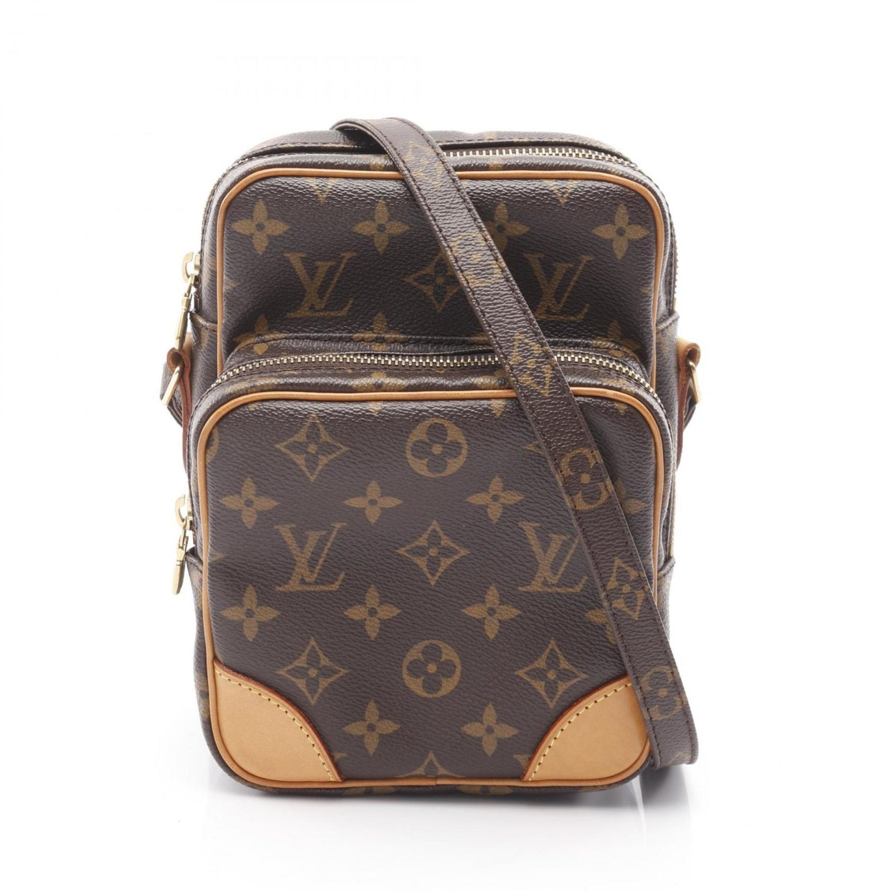 Louis Vuitton Amazon Shoulder Bag, Coated Canvas and Leather, Monogram, Brown