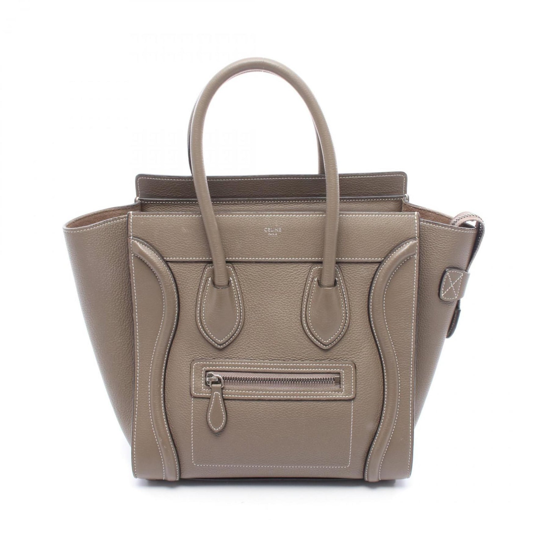 Celine Luggage Micro Shopper Handbag, Leather