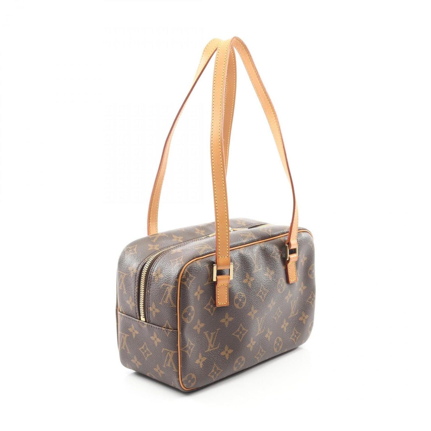 Louis Vuitton Cite MM Monogram Shoulder Bag, Coated Canvas and Leather, Brown