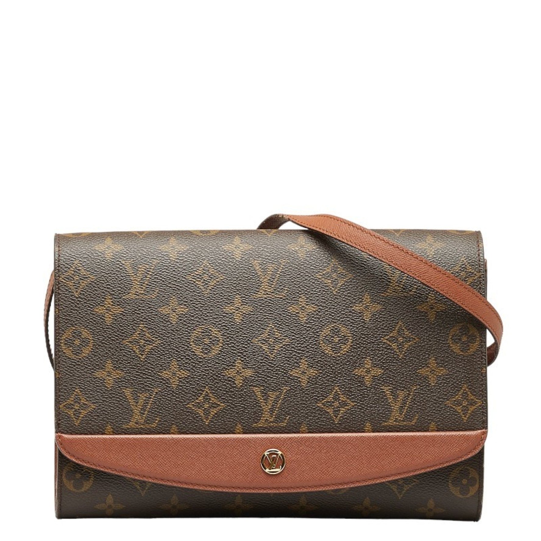 Louis Vuitton Monogram Bordeaux 24 Shoulder Bag M51798 Brown PVC Leather Women's LOUIS VUITTON