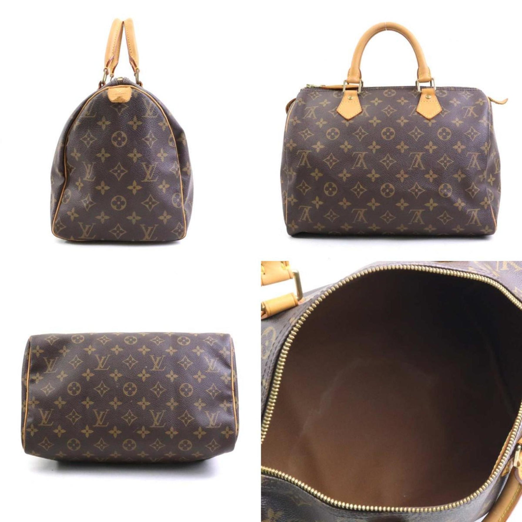 Louis Vuitton Monogram Speedy 30 Handbag in Canvas, Brown