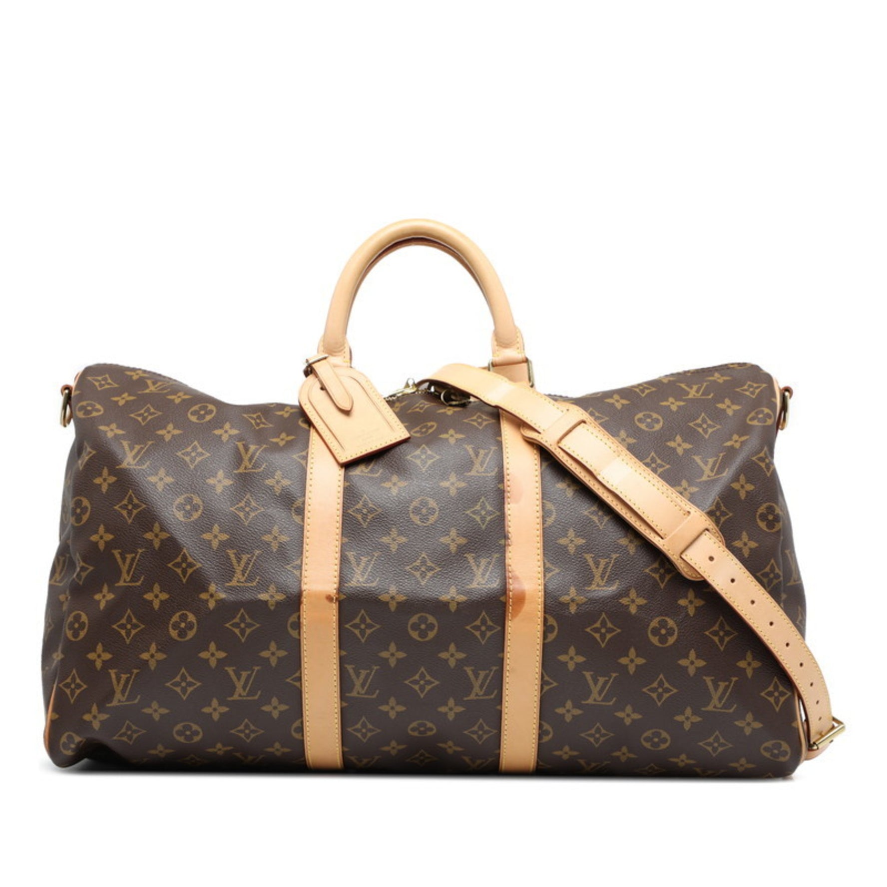 Louis Vuitton Monogram Keepall Bandouliere 50 Boston/Shoulder Bag, PVC Leather, LOUIS VUITTON
