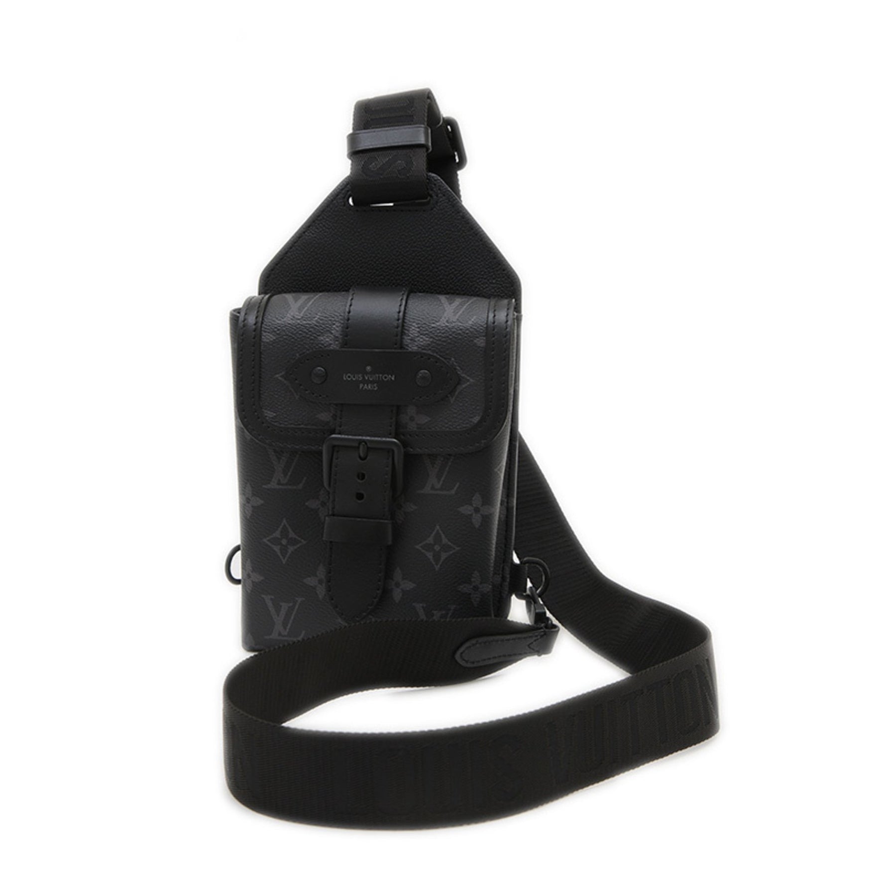 Louis Vuitton Monogram Eclipse Saumur Sling Bag Body