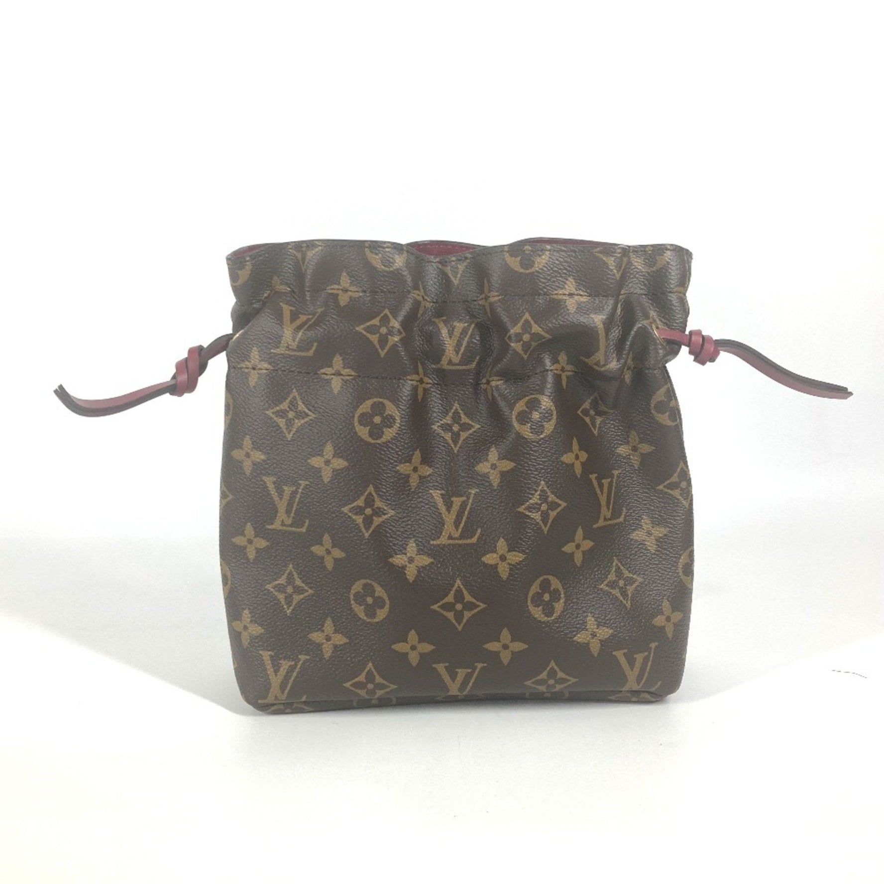 Louis Vuitton Monogram Drawstring Pouch Posh Noe Canvas Fuchsia