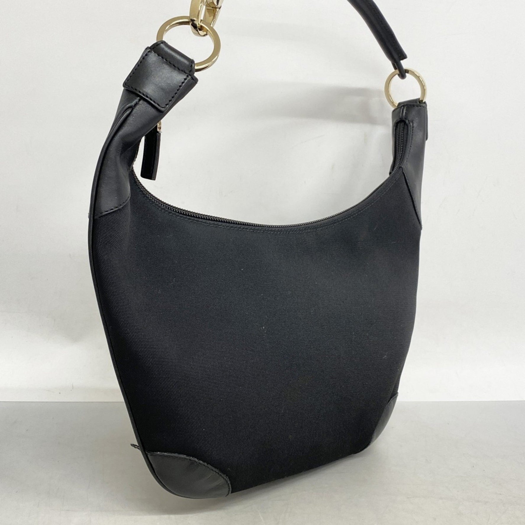 Gucci Shoulder Bag 001 4158 Nylon Canvas Champagne