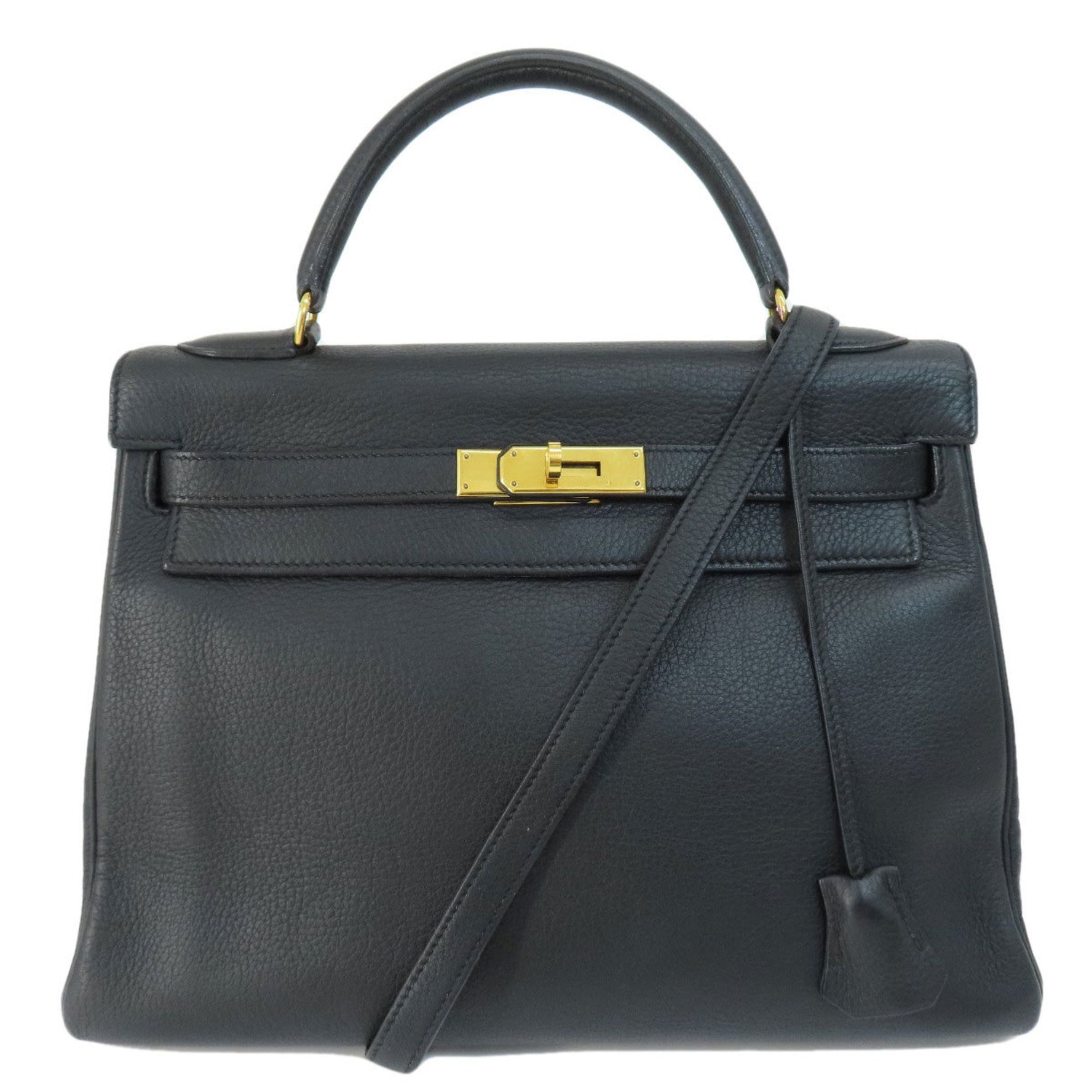 Hermes Kelly 32 Inner Stitching Handbag Taurillon