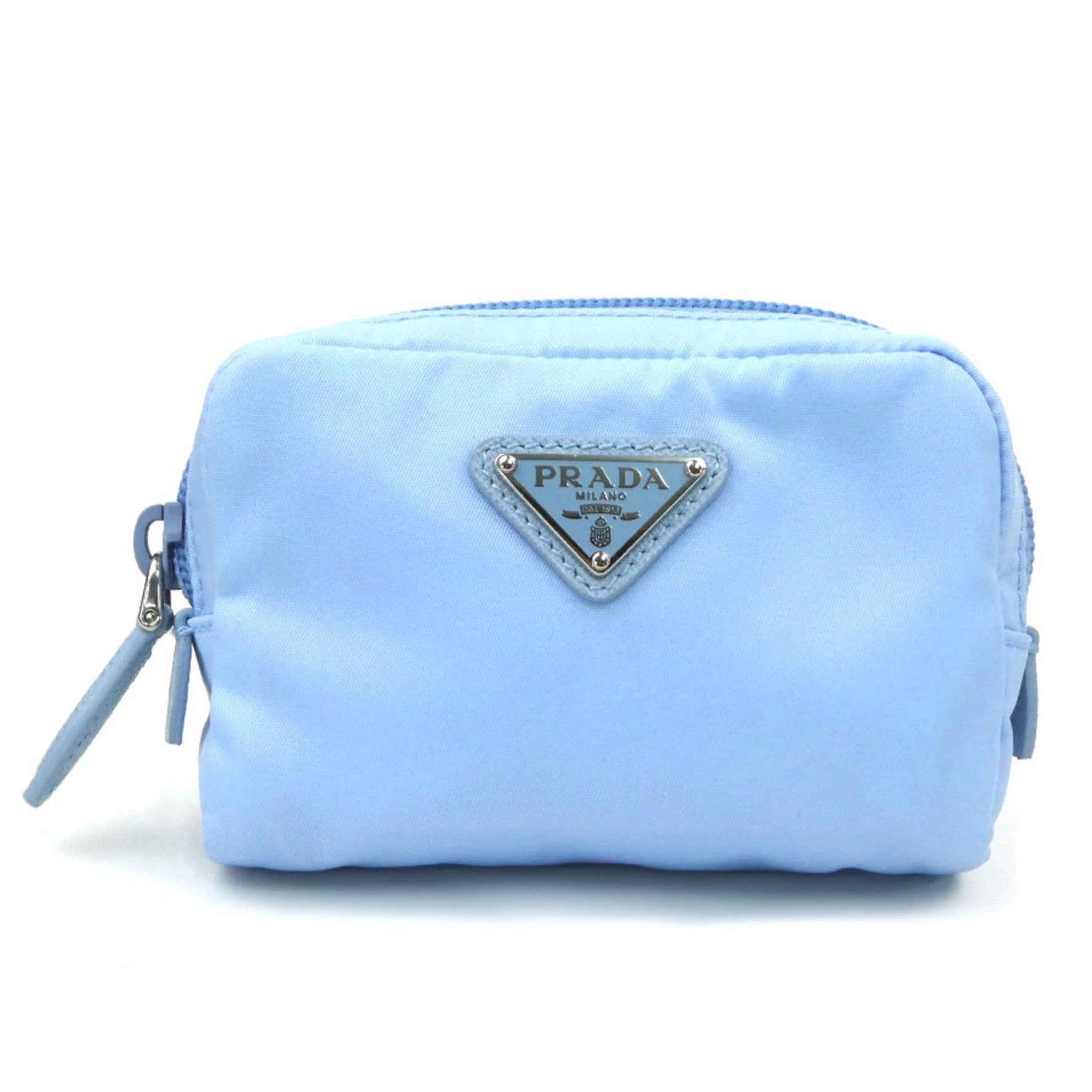 Prada Pouch Bag Nylon Light Blue