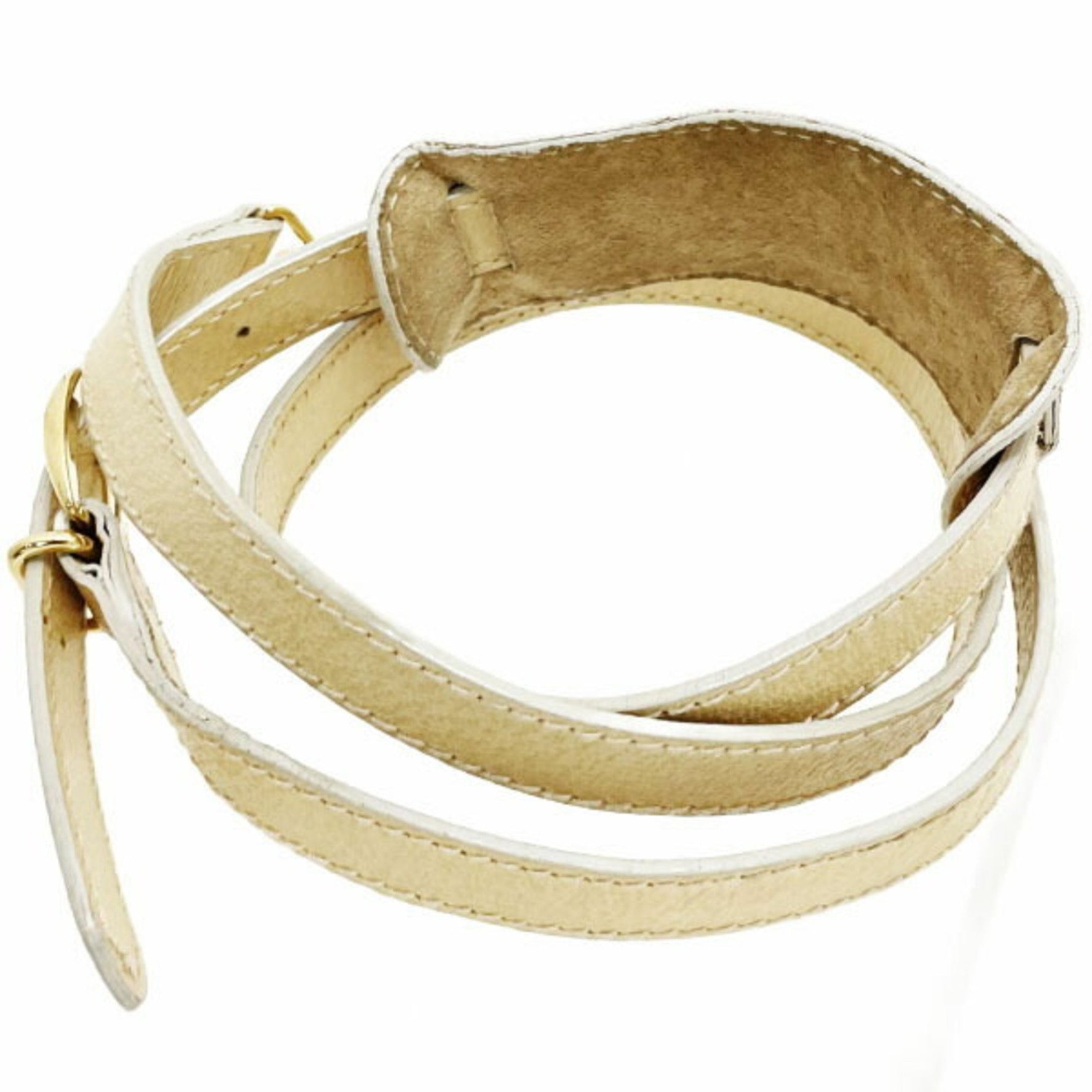 Gucci Bag Strap Leather Cream Shoulder