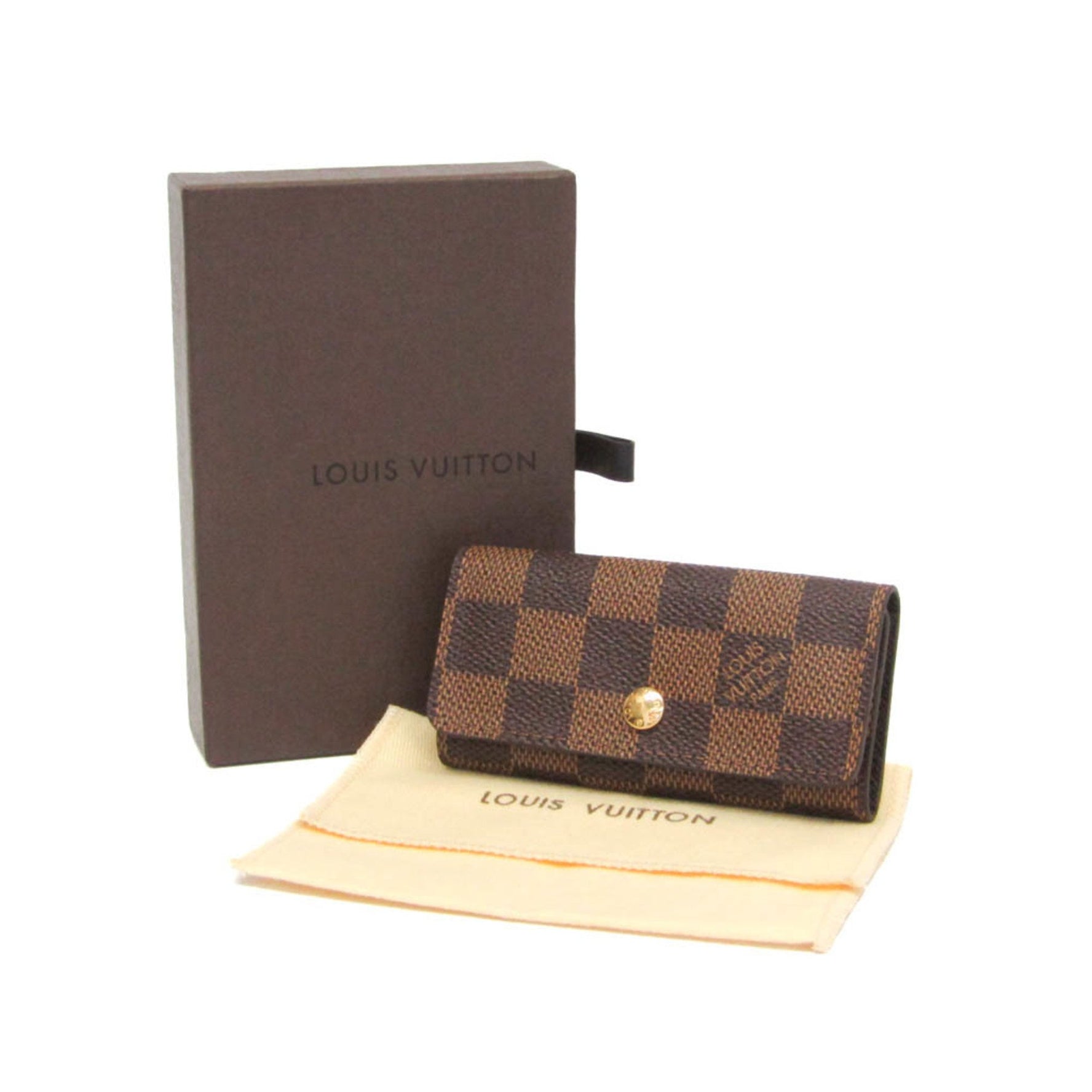 Louis Vuitton Damier 4 Key Holder Men,Women Damier Canvas Key Case