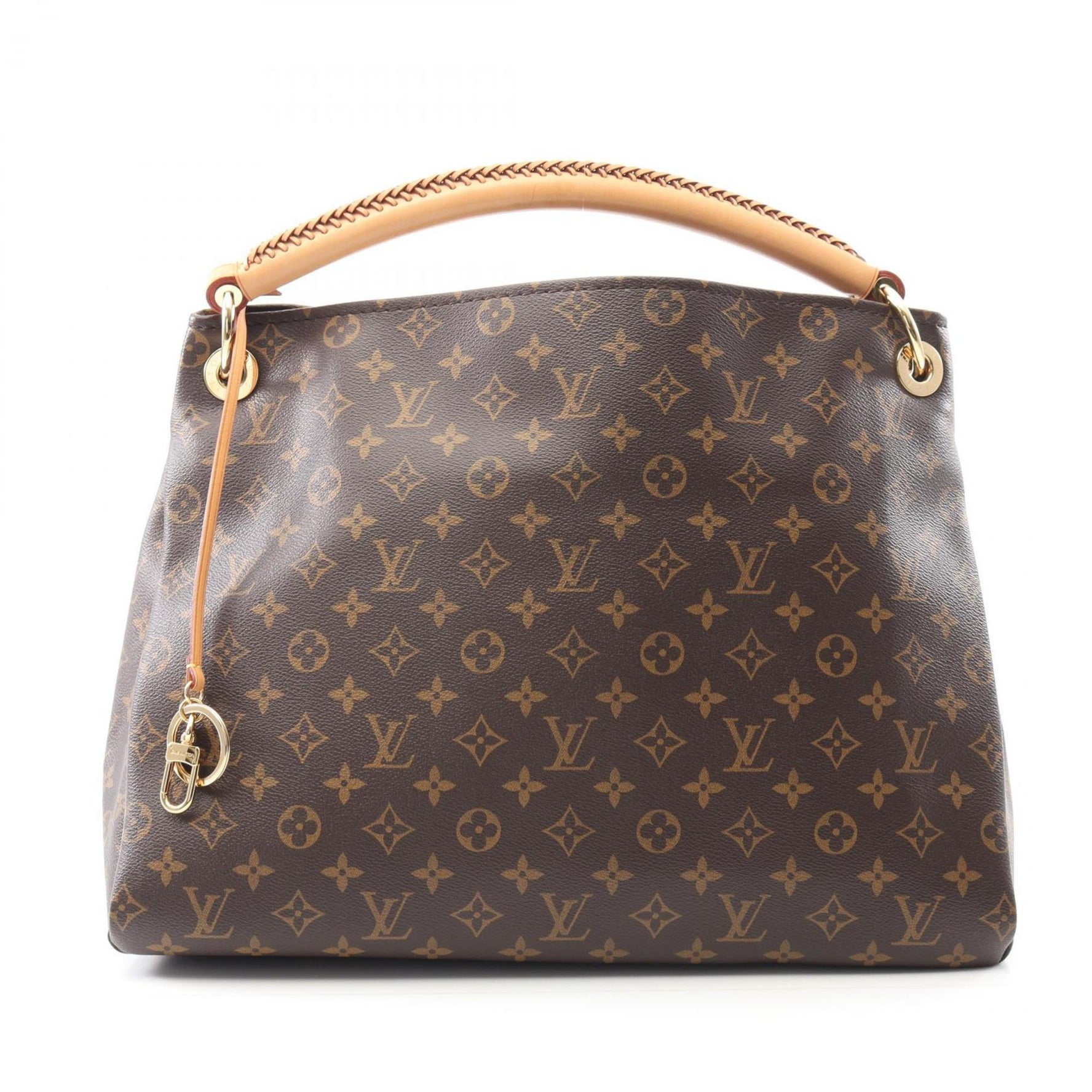 Louis Vuitton Artsy MM Shoulder Bag in Coated Canvas and Leather with Monogram Design, Brown