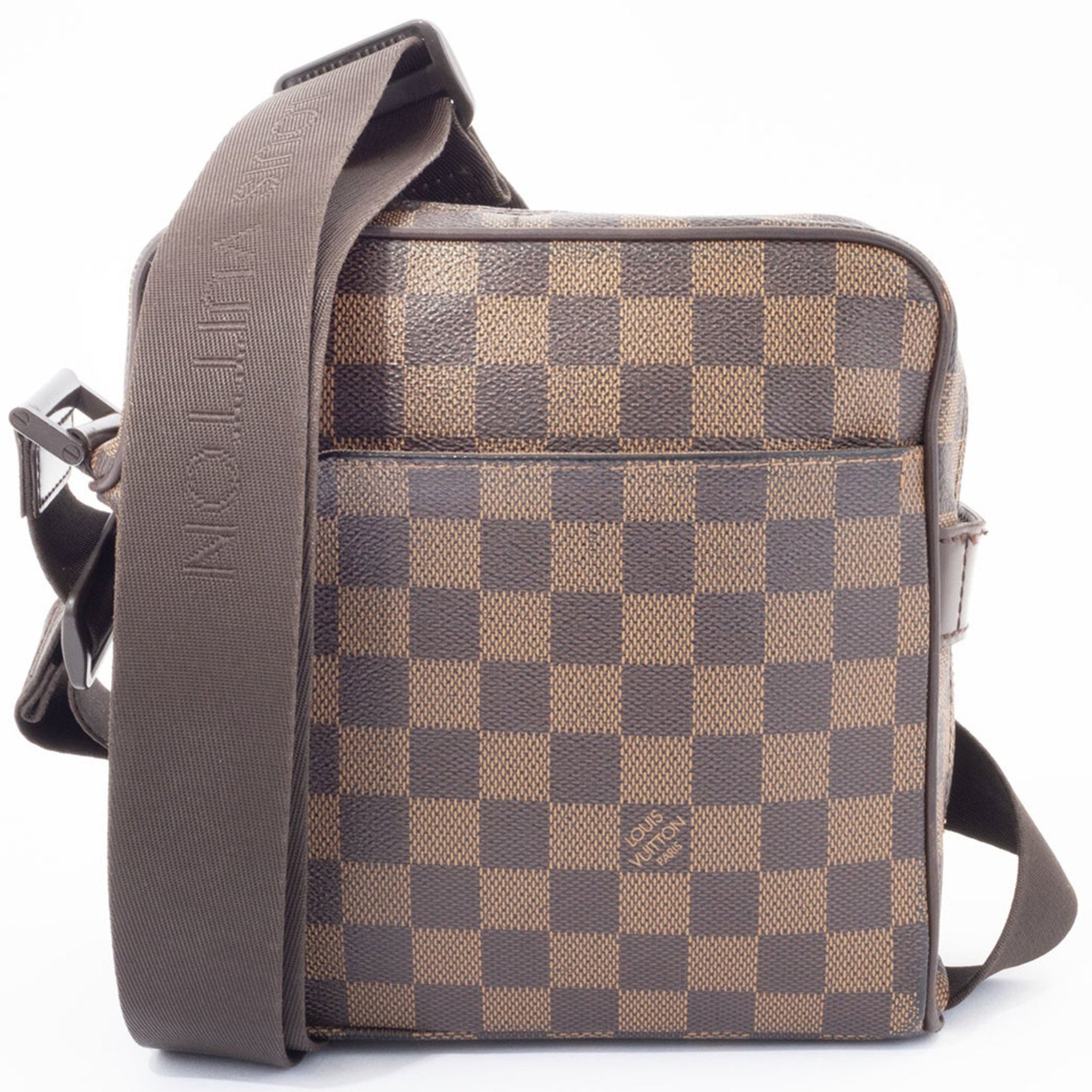 Louis Vuitton Olaf PM Damier Shoulder Bag Ebene Canvas Square