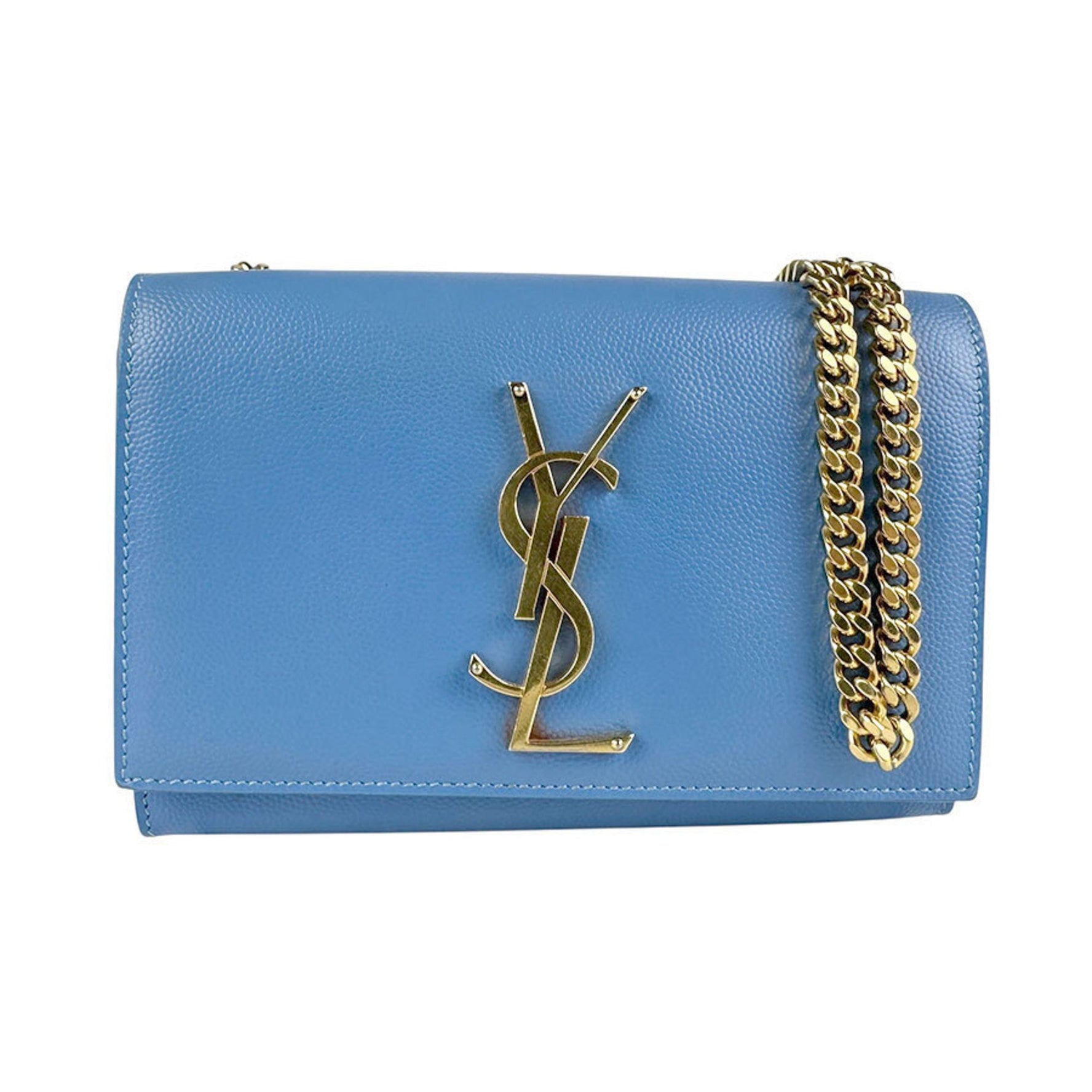 Saint Laurent shoulder bag in and gold leather