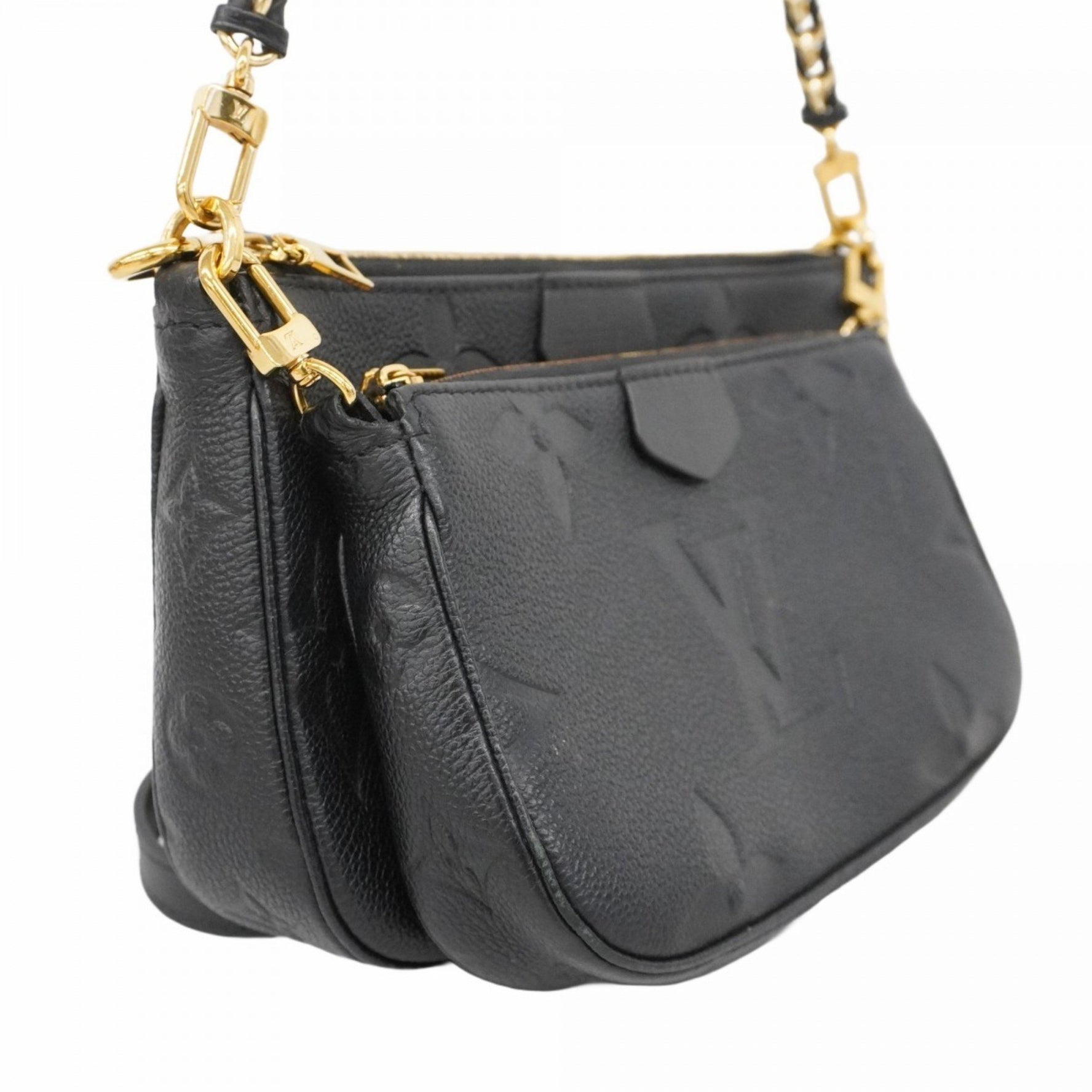 Louis Vuitton Monogram Empreinte Multi-Pochette Accessoires Shoulder Bag M80399 Noir Women's