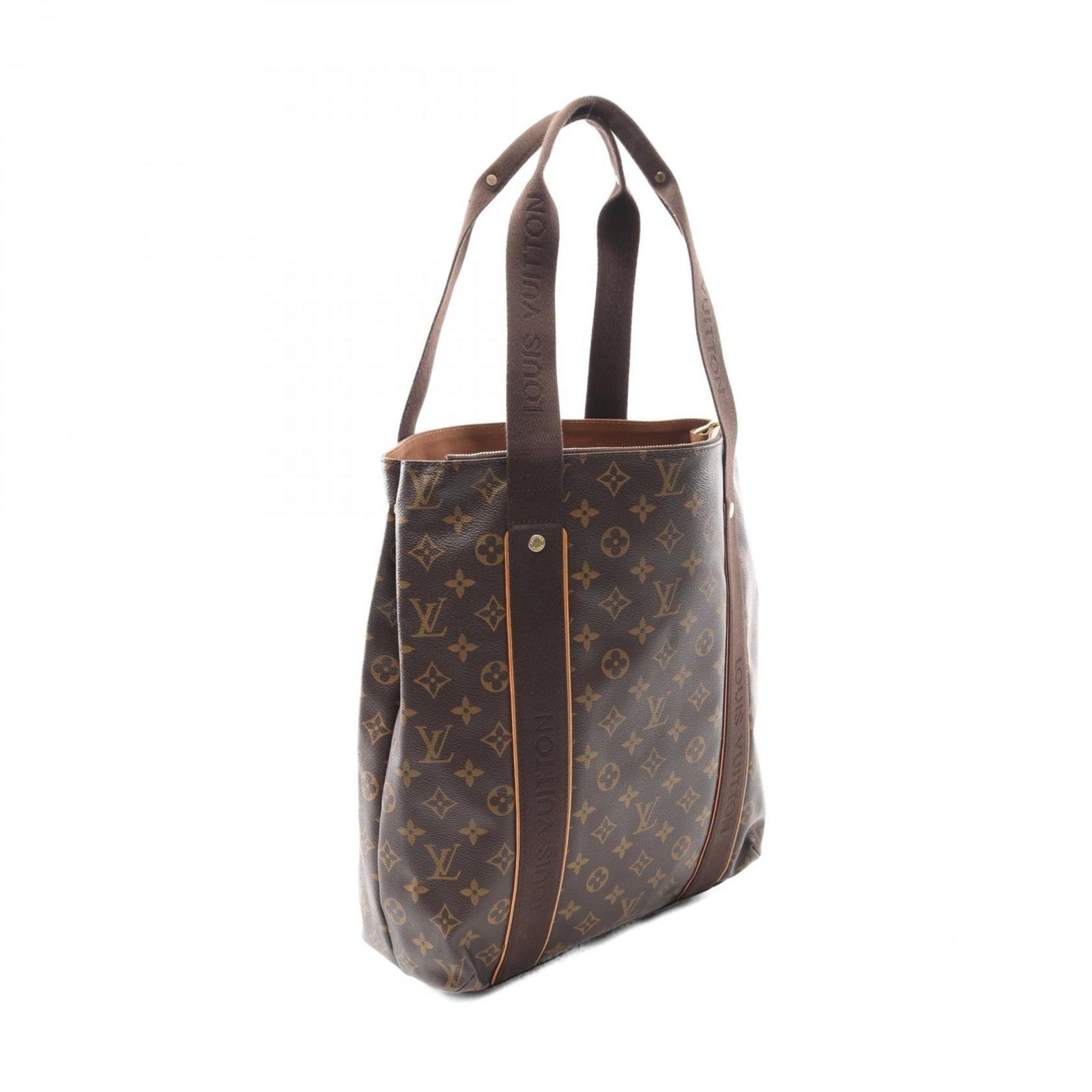 Louis Vuitton Cabas Bobur Tote Bag, Coated Canvas and Leather, Monogram, Men's