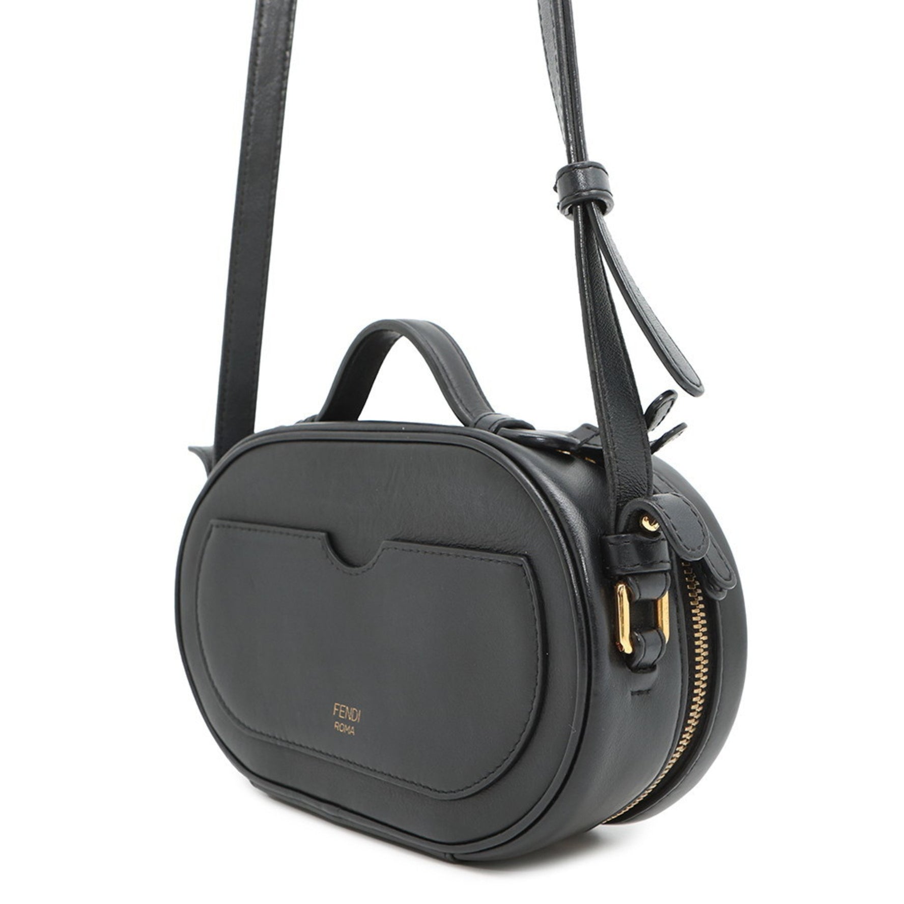 Fendi Shoulder Bag Orlock Camera Case Leather