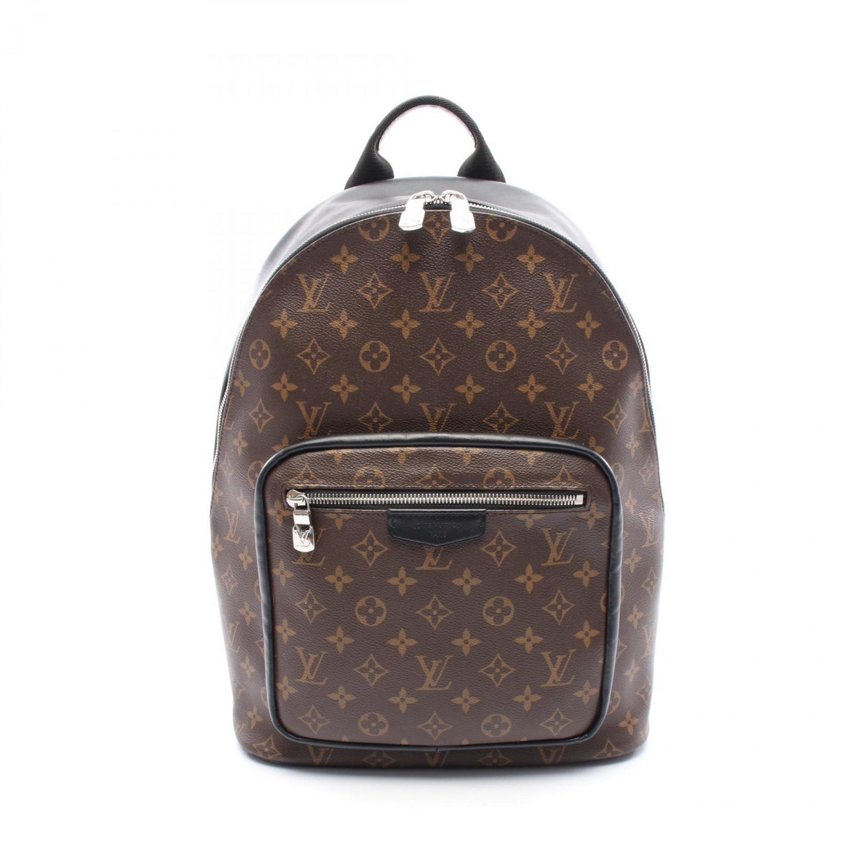 Louis Vuitton Josh NV Monogram Macassar Backpack Coated Canvas Leather Men's Brown Black
