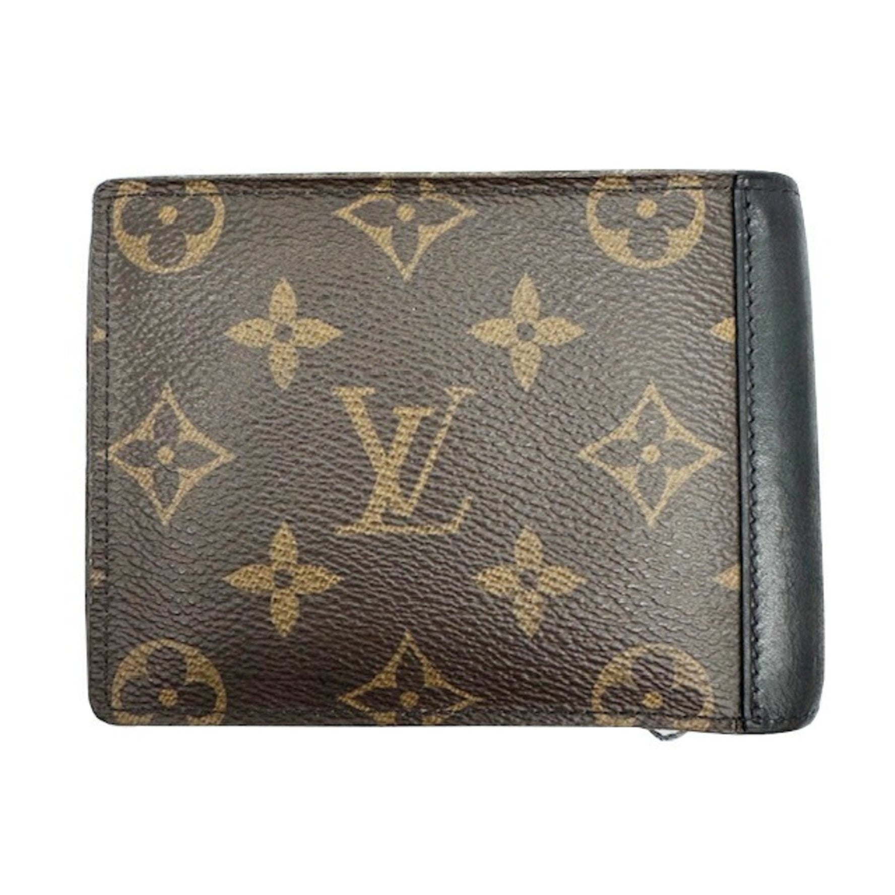 LOUIS VUITTON Louis Vuitton Portefeuille Mindoro Monogram Macassar M60411 CT4165 Initials (S.T) Folding Wallet Cards, Coins, Coin Pockets Men's