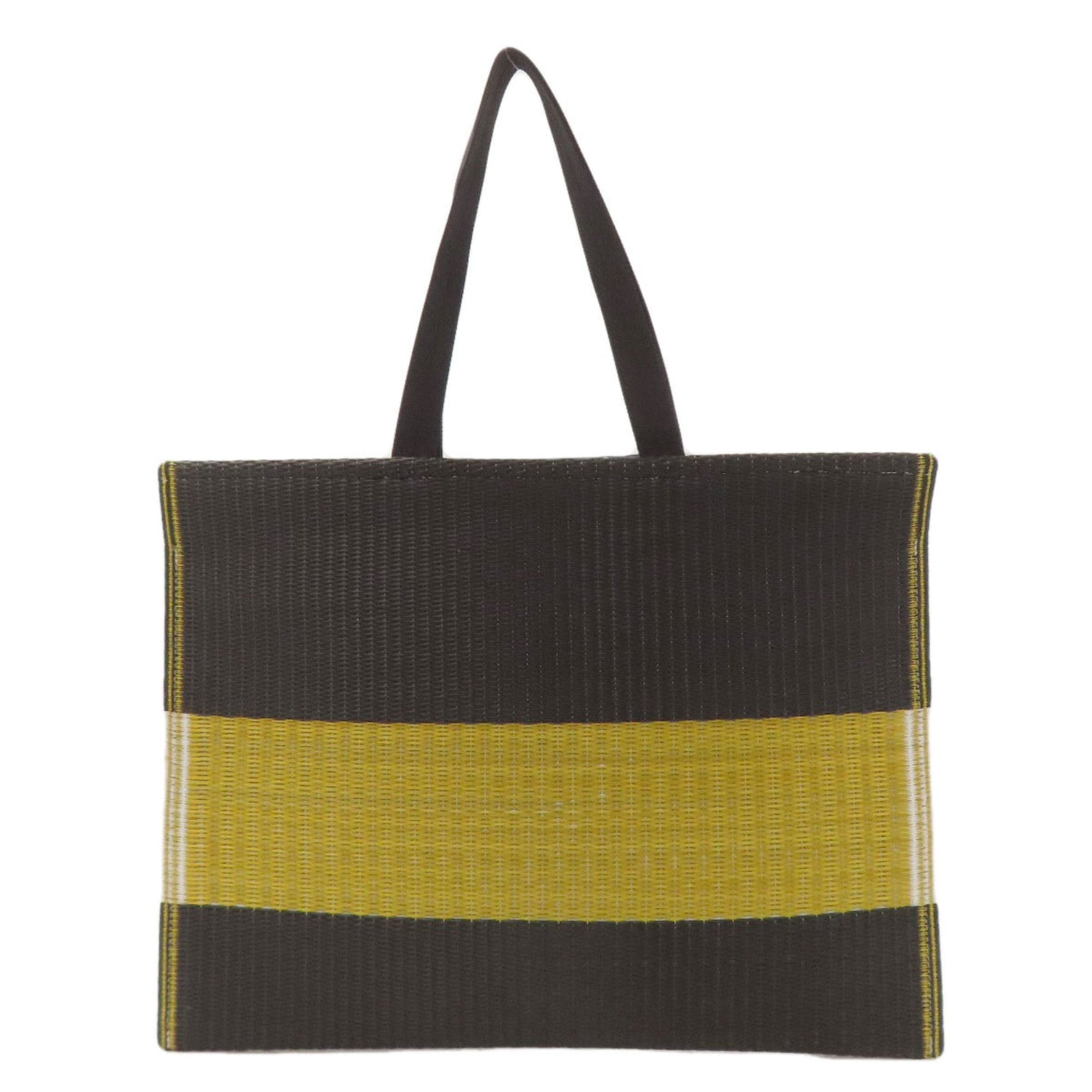 MARNI Folding Tote Bag, Plant Pattern, Polypropylene