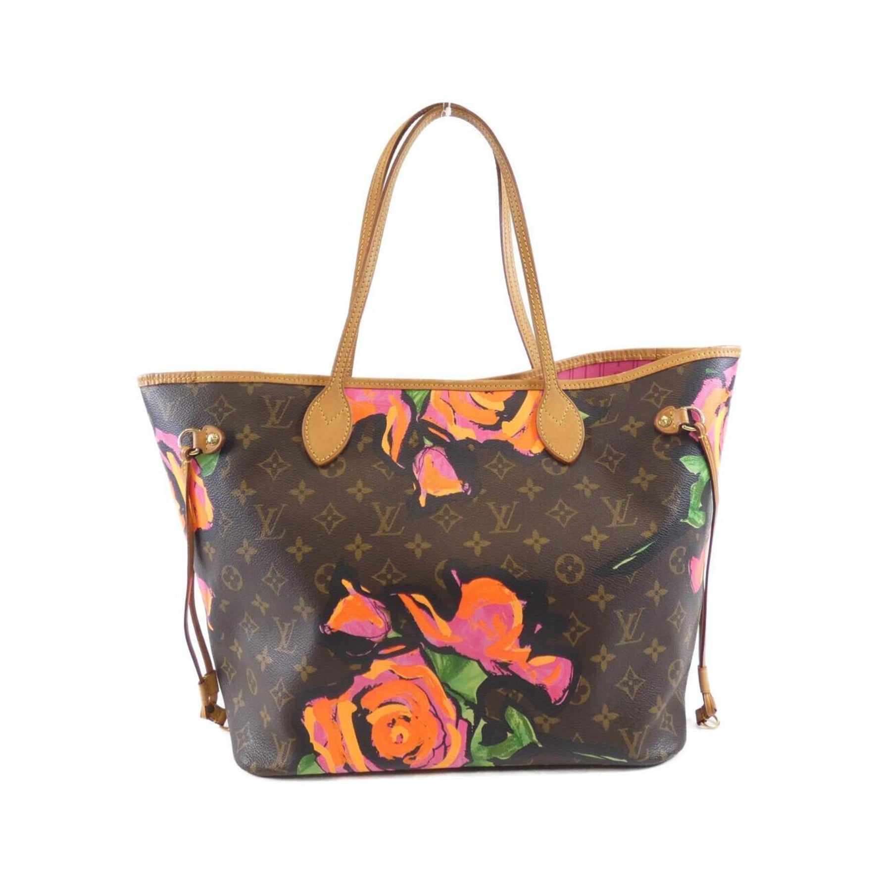 Louis Vuitton Monogram Rose (Steven Splash Neverfull MM Handbag