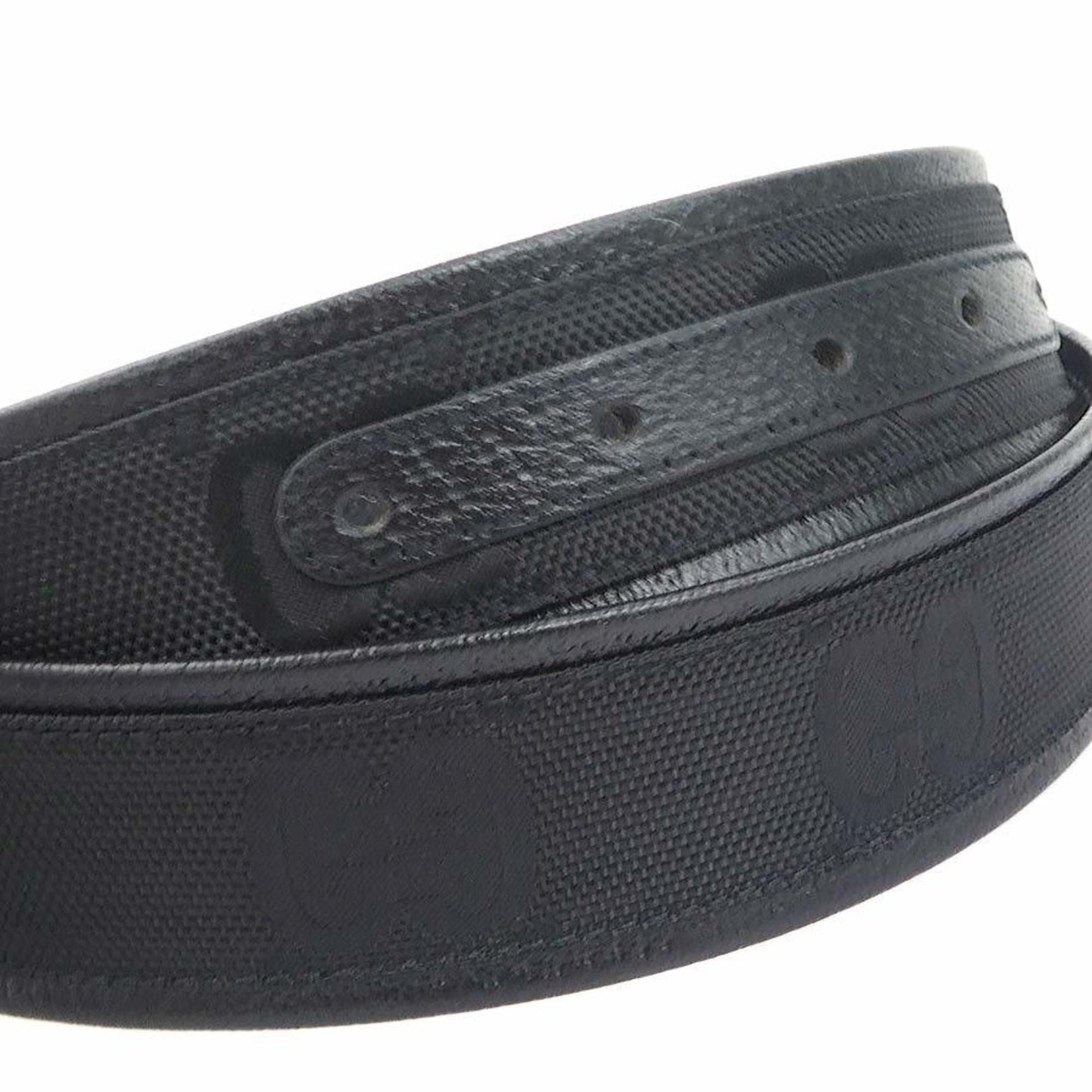 Gucci Belt Leather Nylon Men's