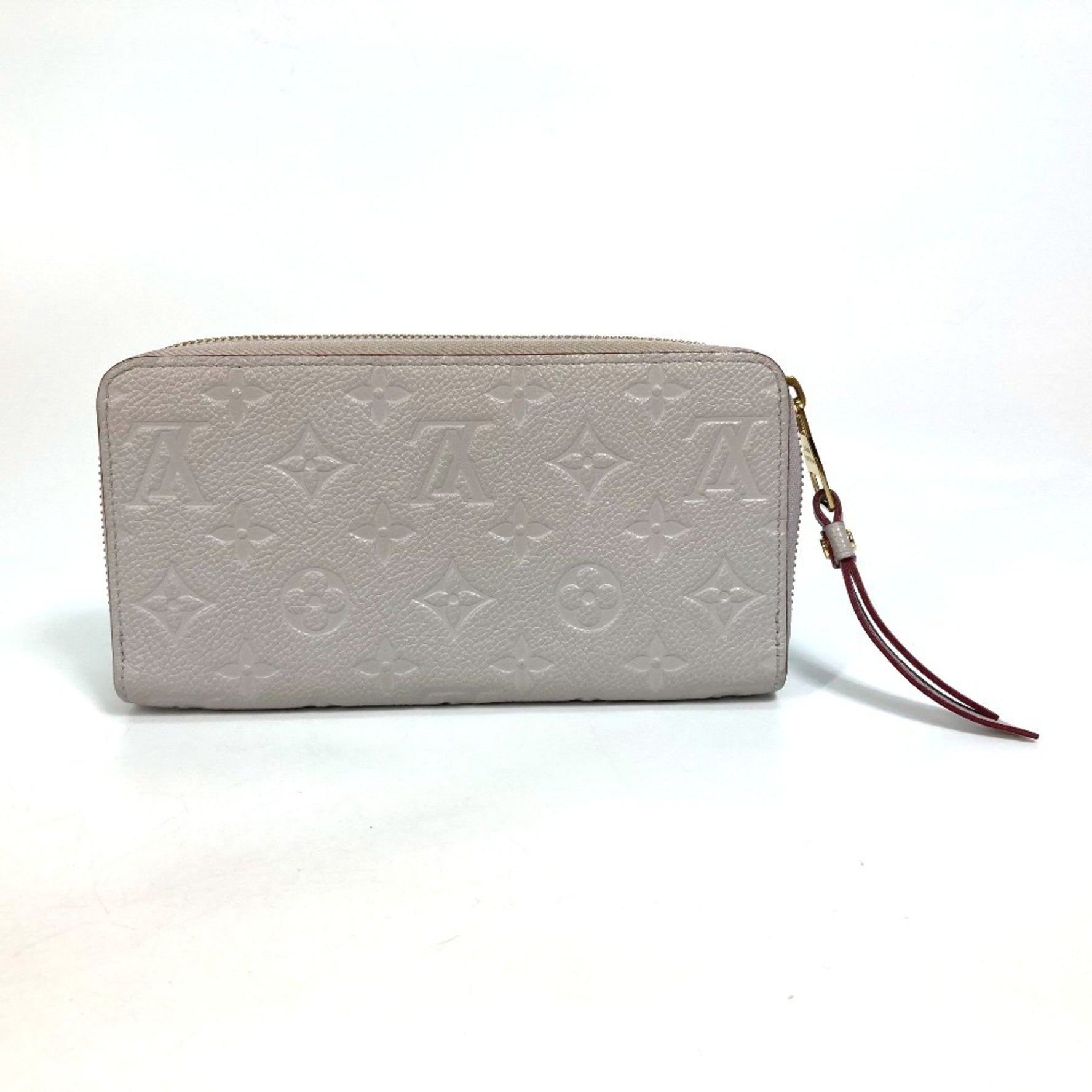 LOUIS VUITTON M69142 Monogram Empreinte Zippy Wallet, Leather, Women's, Blue Grey