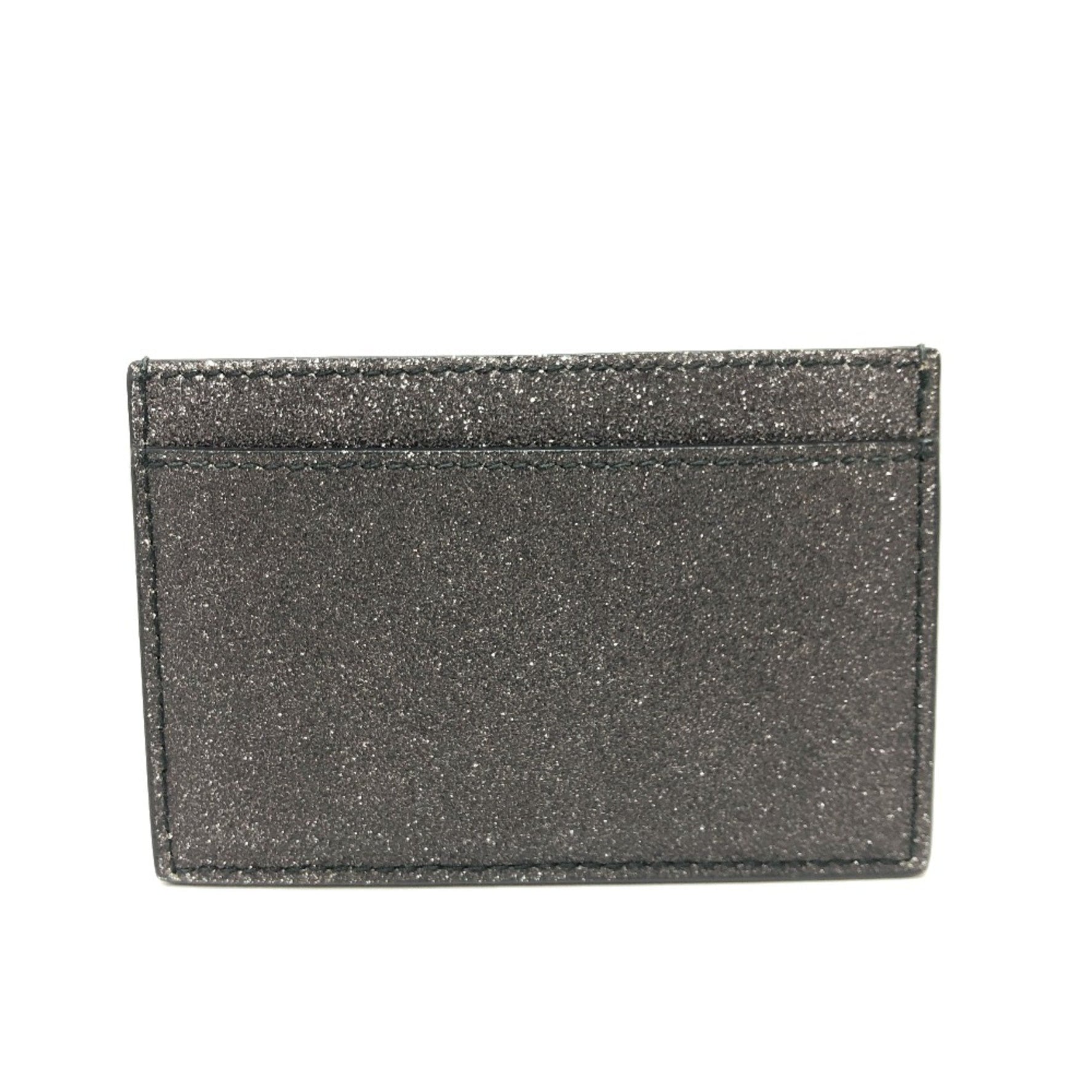 Balenciaga Logo glitter Card holder Business card holder Card Case gray Black