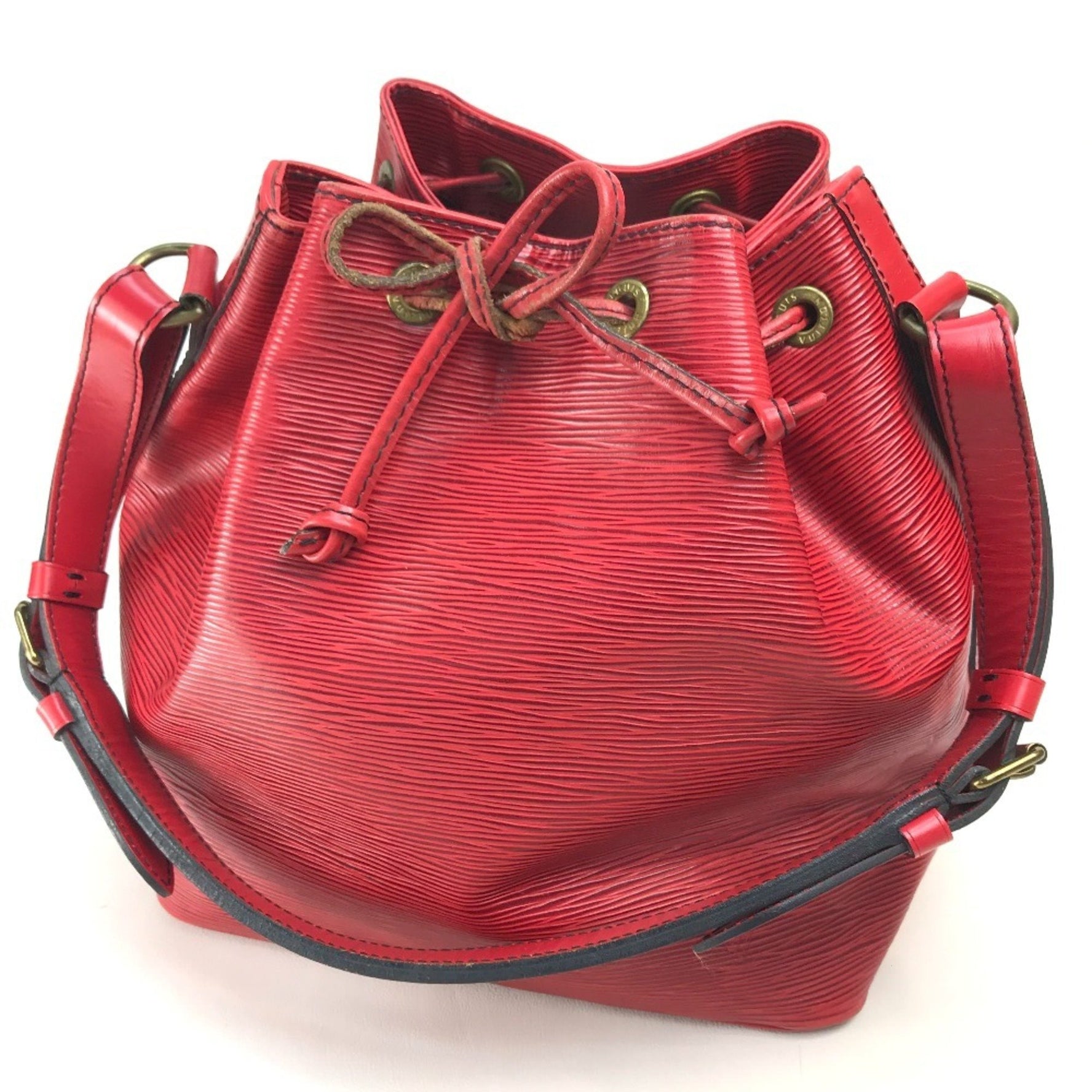 Louis Vuitton Epi Petit Noe One-Shoulder Shoulder Bag in Leather, Castilian Red
