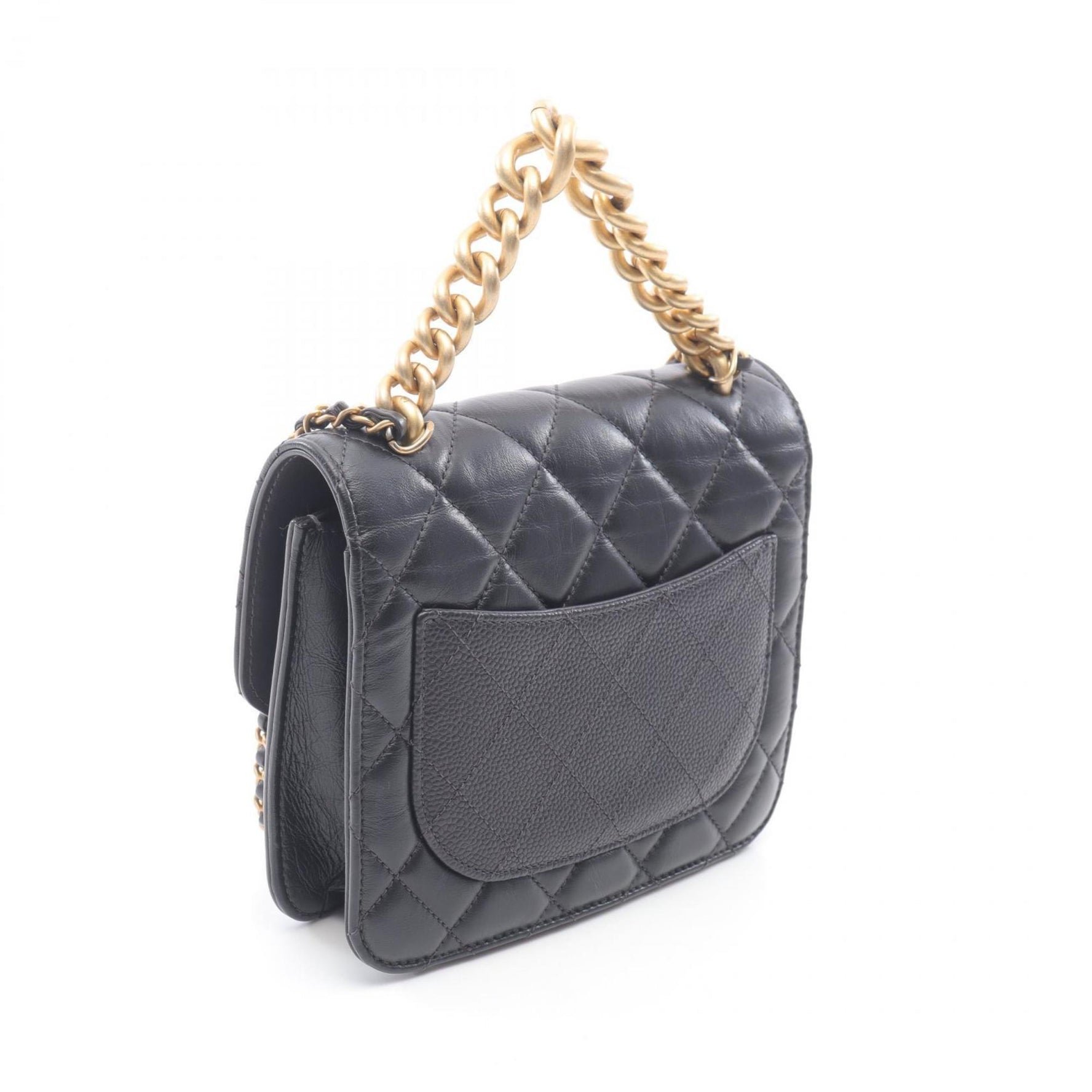 CHANEL Matelasse Chain Shoulder Bag in Calfskin Leather