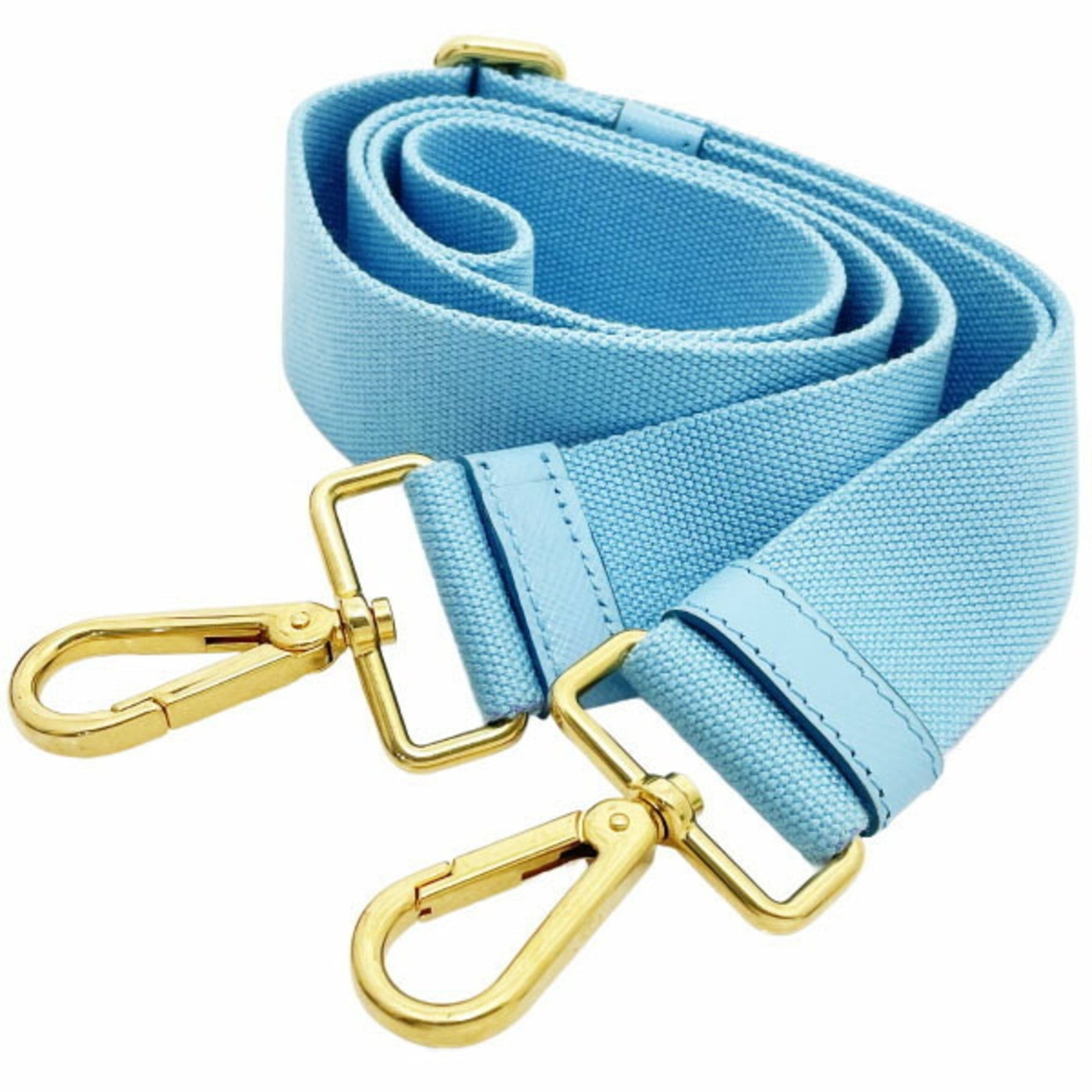 Prada Strap Shoulder Light Blue Canvas Bag
