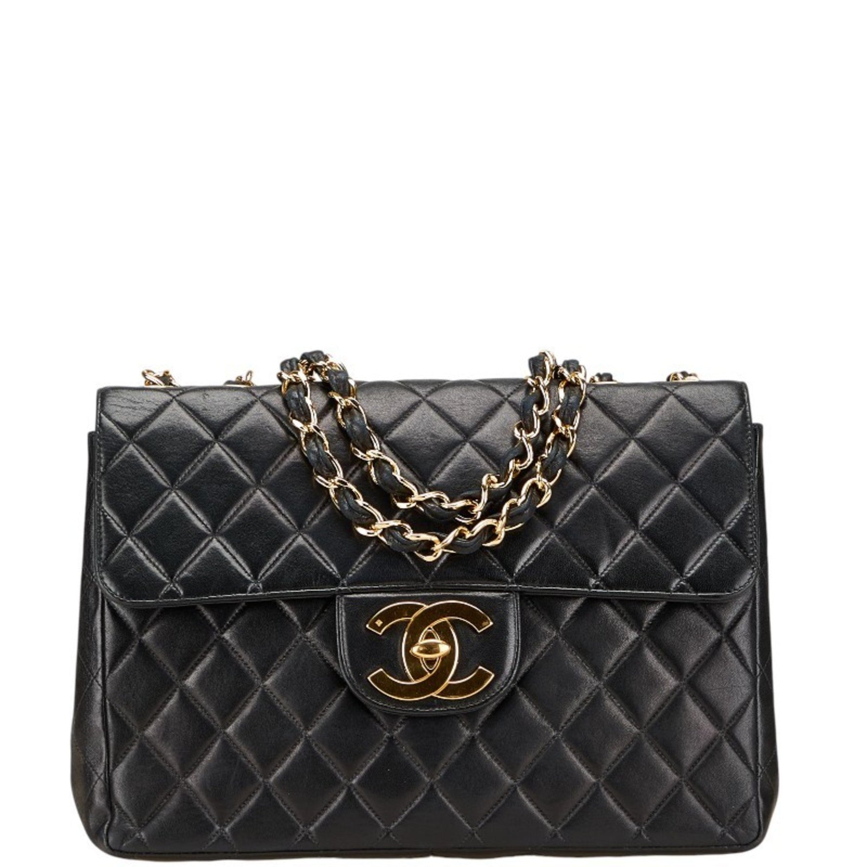 CHANEL Matelasse 30 Coco Mark Chain Shoulder Bag Handbag Lambskin