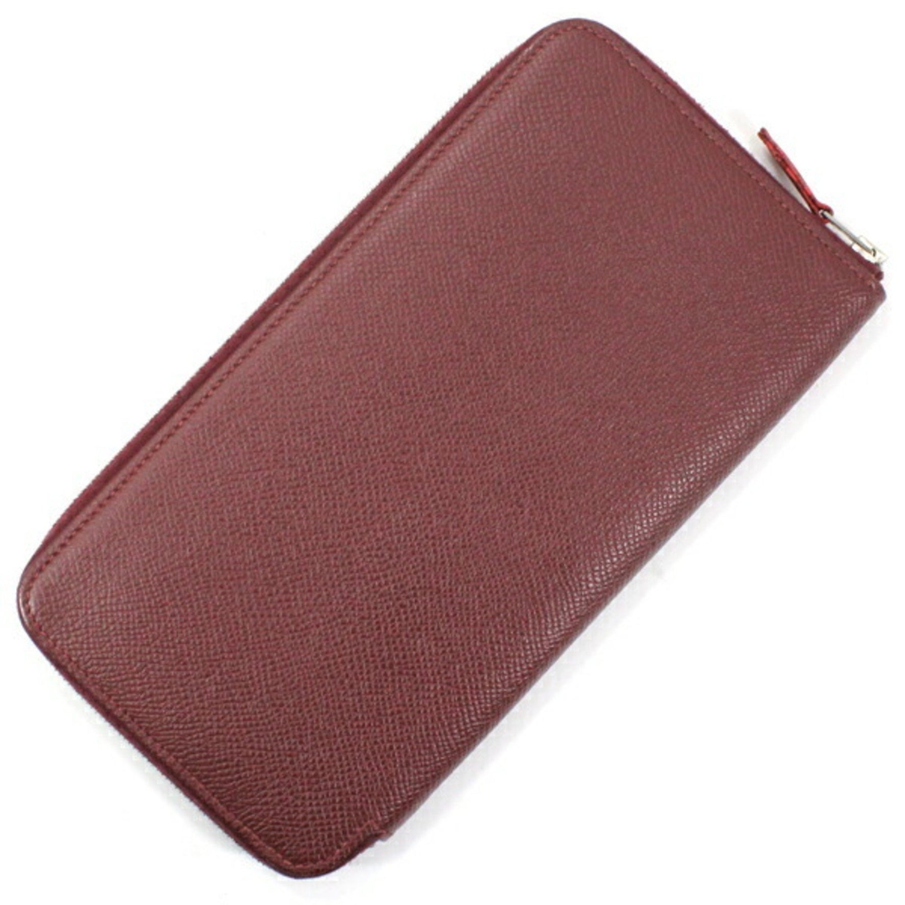 Hermès Azap Long Silkin Round Zip-Around Wallet in Rouge H (Epson) for Men and Women, HERMES T3015