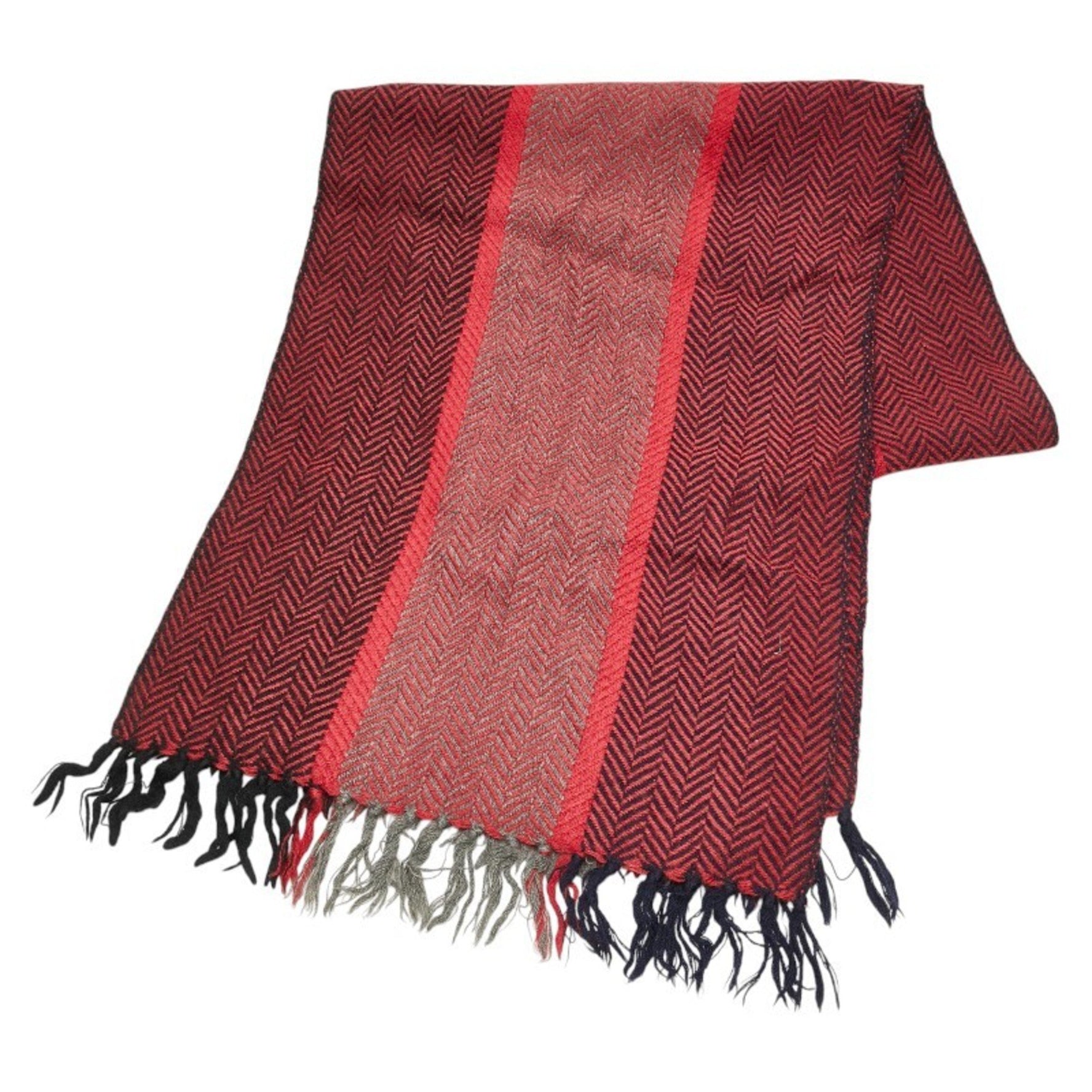 Christian Dior Dior scarf red black wool