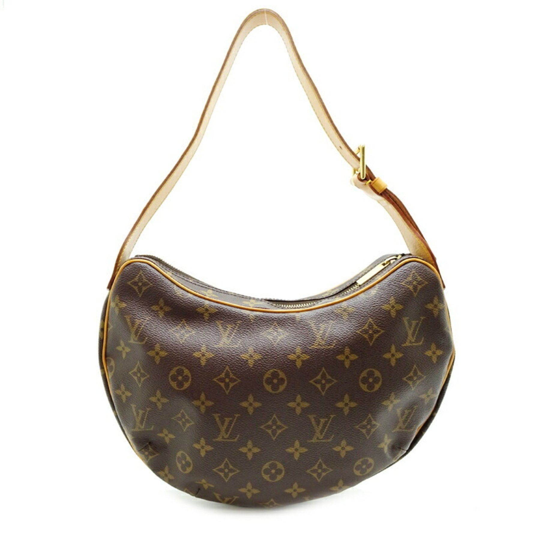 Louis Vuitton Pochette Croissant Shoulder Bag Monogram Brown