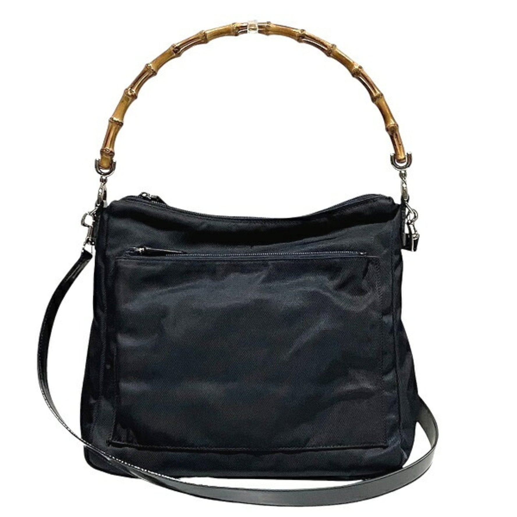 Gucci Bamboo 000 2032 0509 Black Shoulder Bag/Handbag for Women