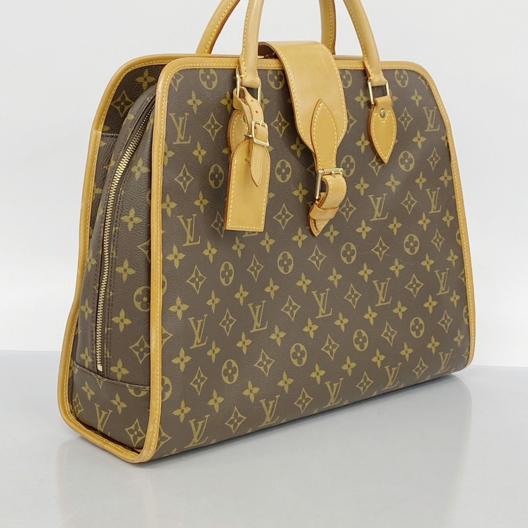 Louis Vuitton Monogram Rivoli Handbag M53380 Brown Women's