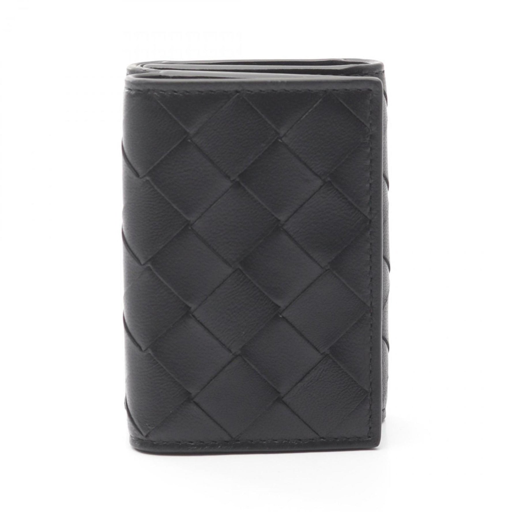 BOTTEGA VENETA Intrecciato Tiny Tri-fold Wallet Leather