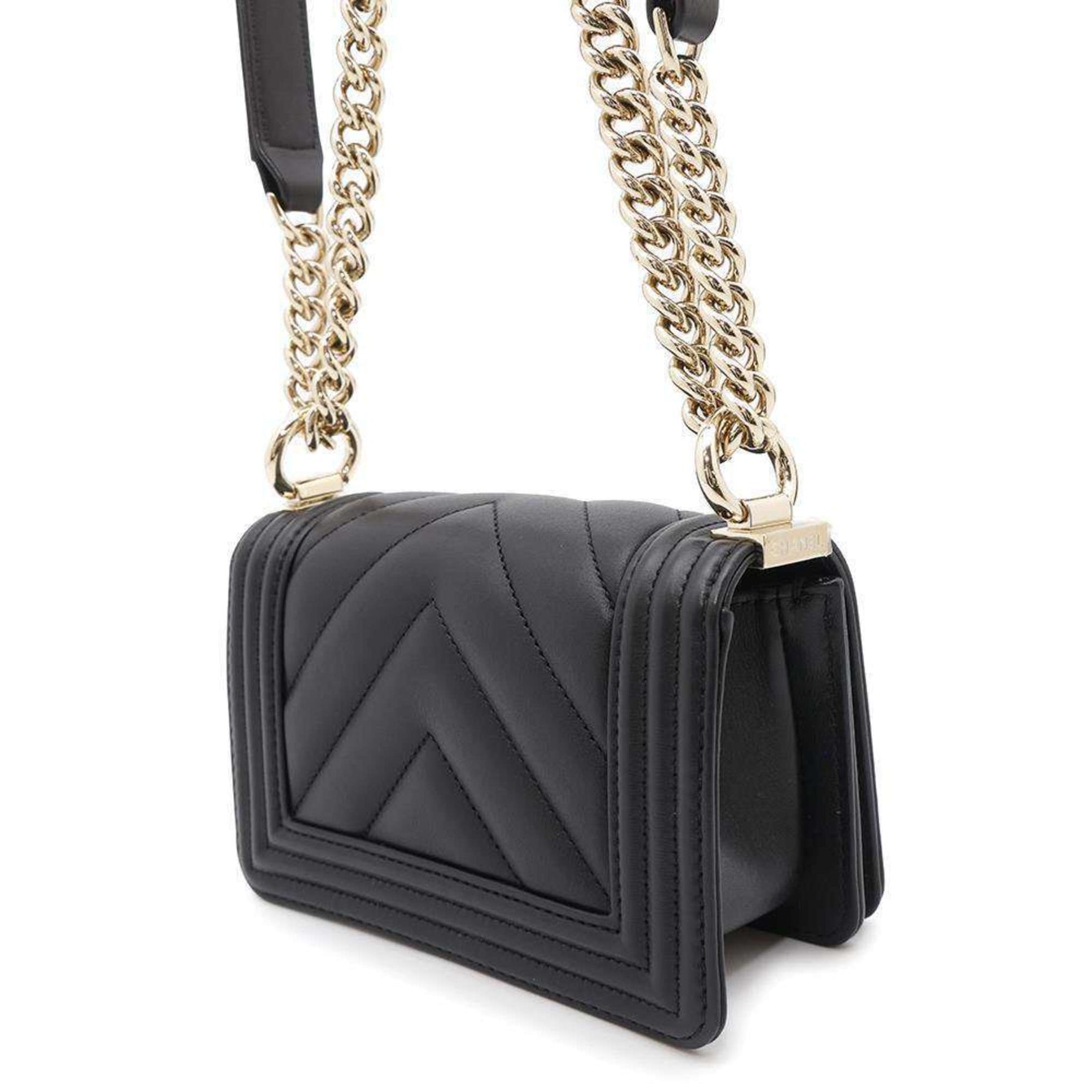 Chanel Chain Shoulder Bag Boy V Stitch A67364 CHANEL Black