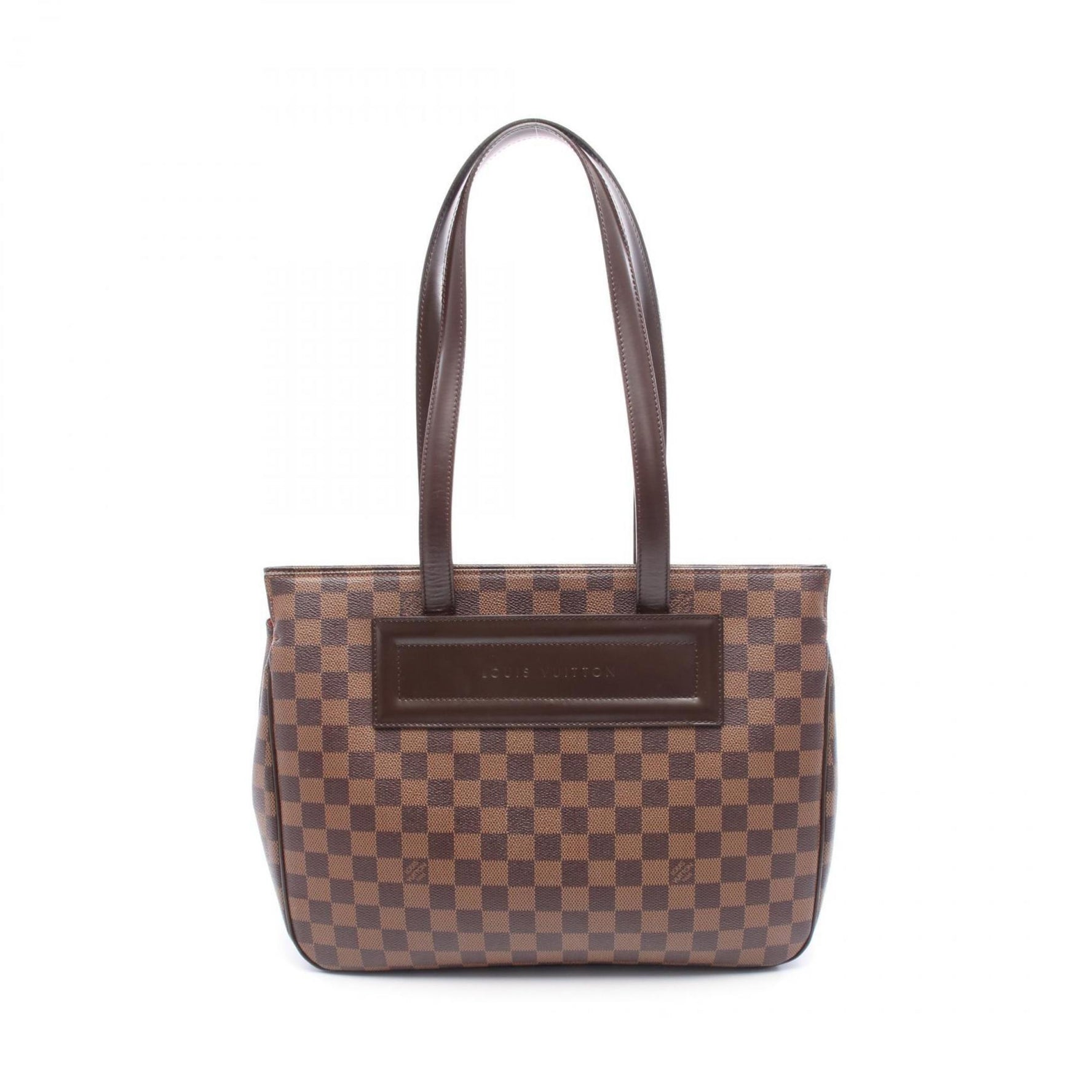 Louis Vuitton Parioli PM Tote Bag, Coated Canvas and Leather with Damier Finish, Brown