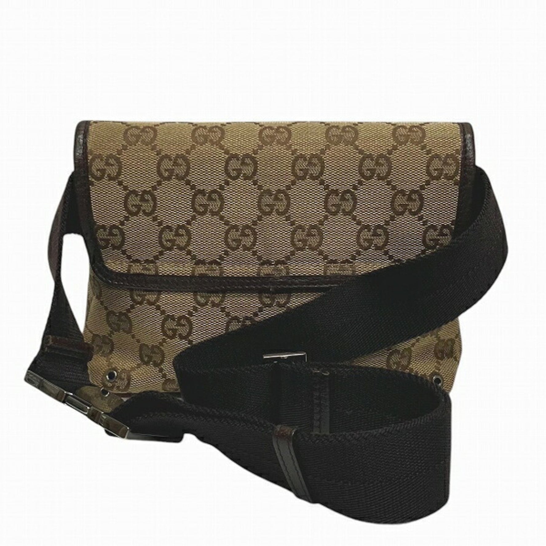 Gucci GG Canvas Bag Waist Pouch Body for Men and Women
